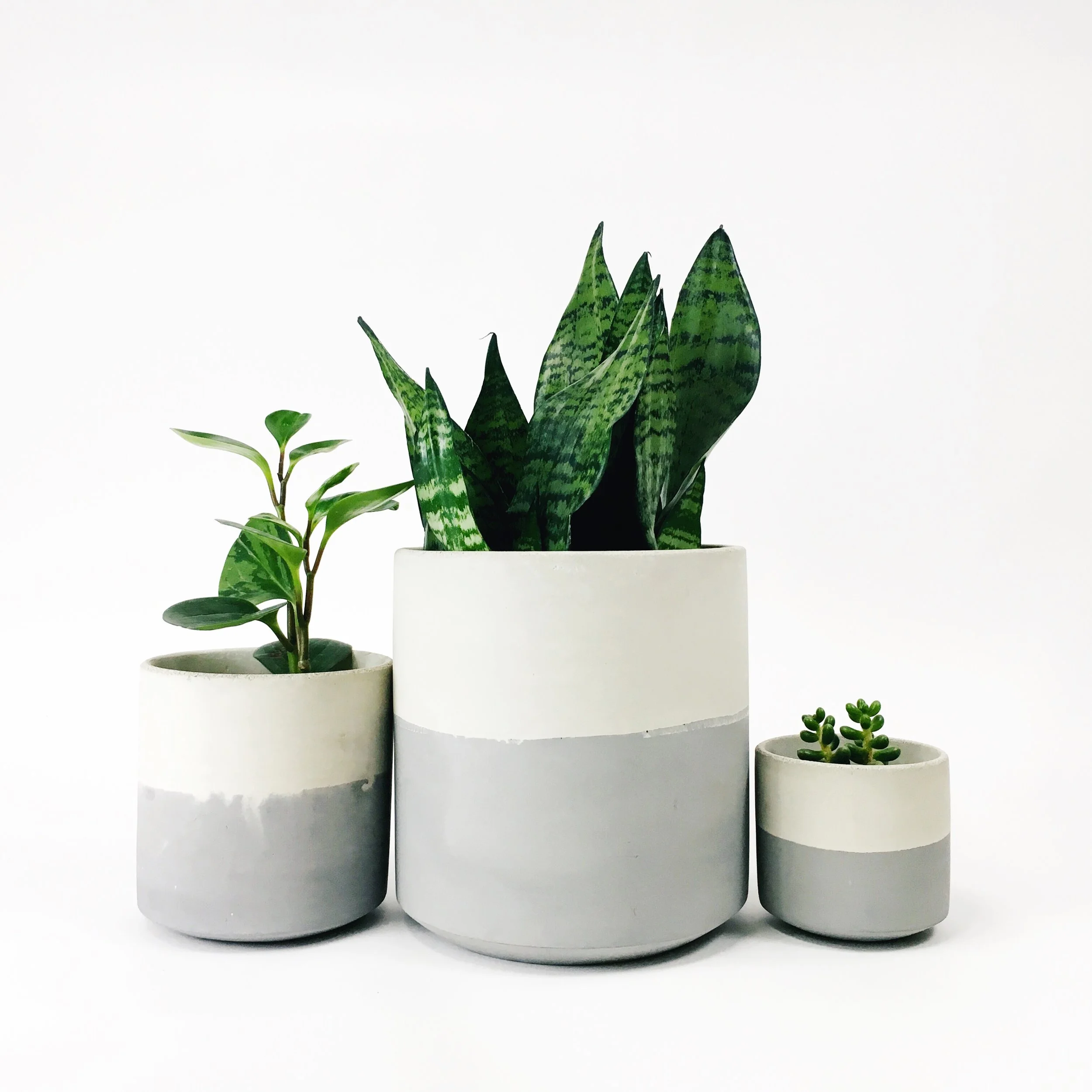 Straight Sided Pots / Light Gray Flip