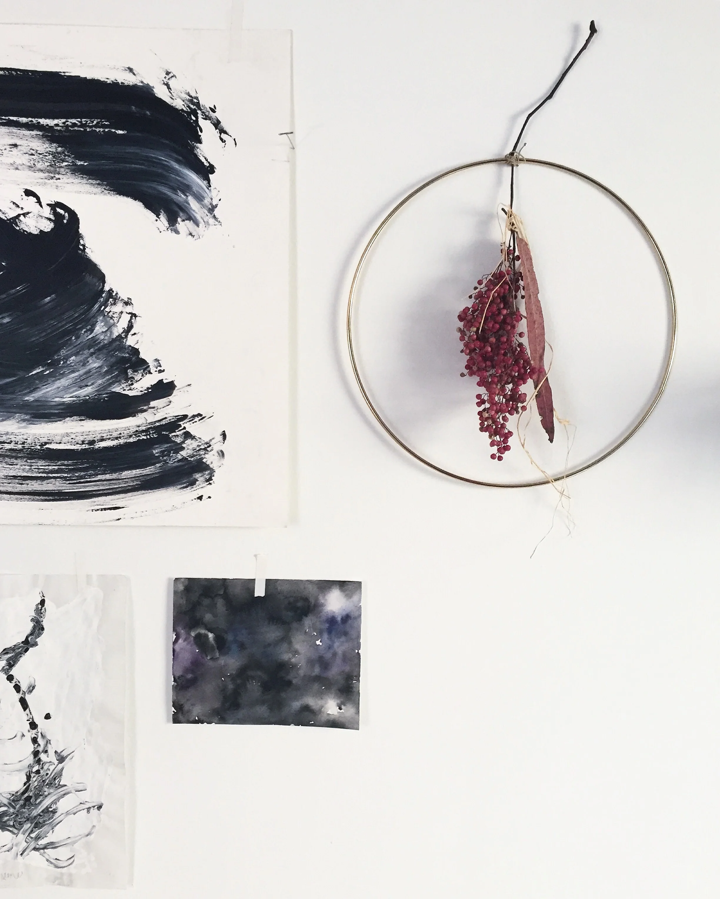 ring dried berries, brass ring 2016