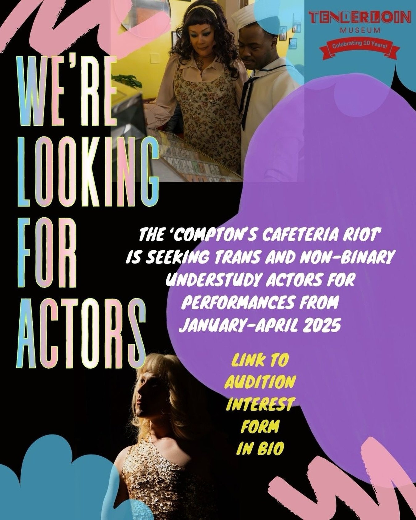 Once again we&rsquo;re ready to schedule auditions with potential understudy cast members! Find the CASTING CALL link in our bio and fill out the audition form, where characters descriptions are included. 🔗💥☕️ We re-open January 16th! If you&rsquo;