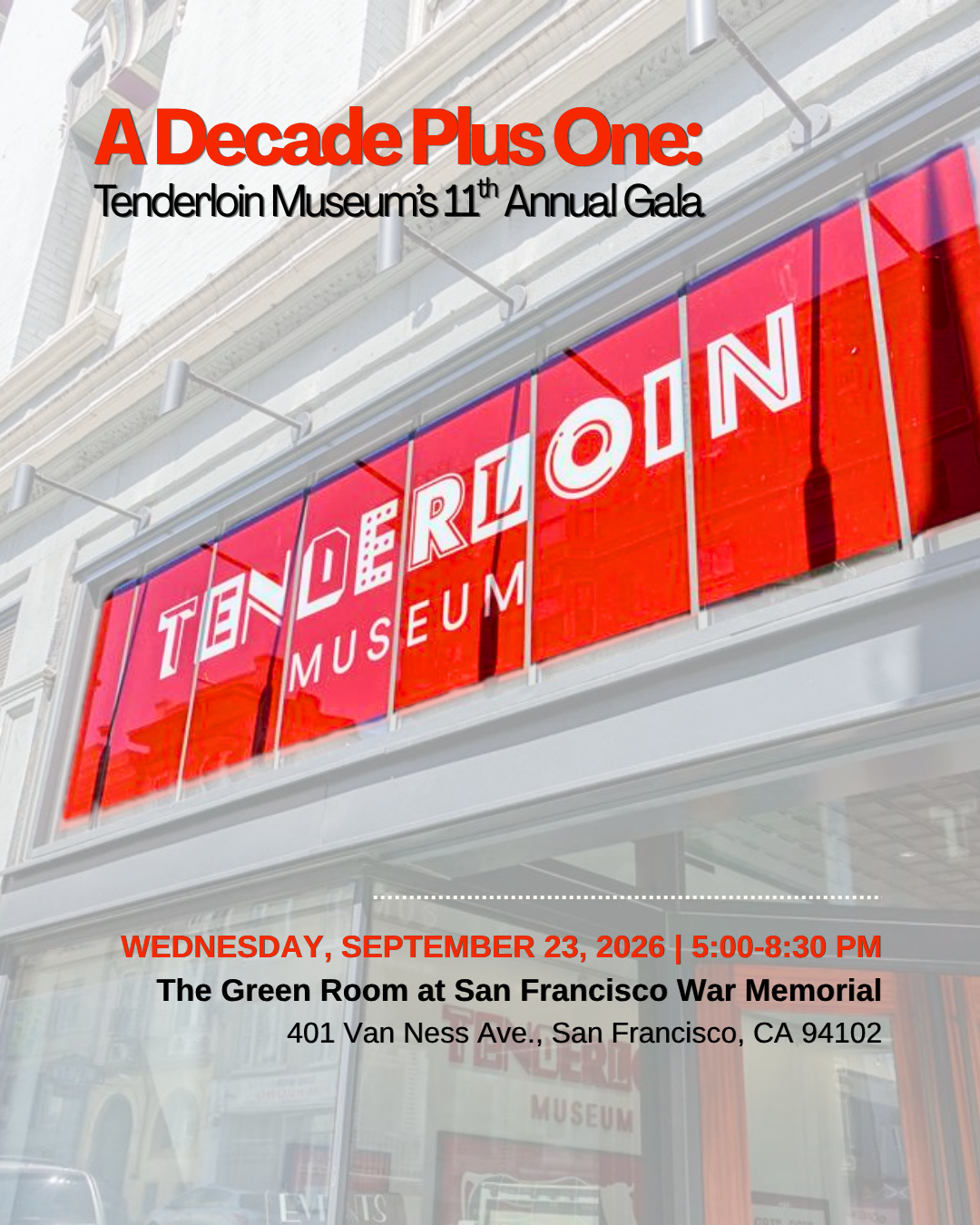 A Decade Plus One: Tenderloin Museum’s 11th Annual Gala
