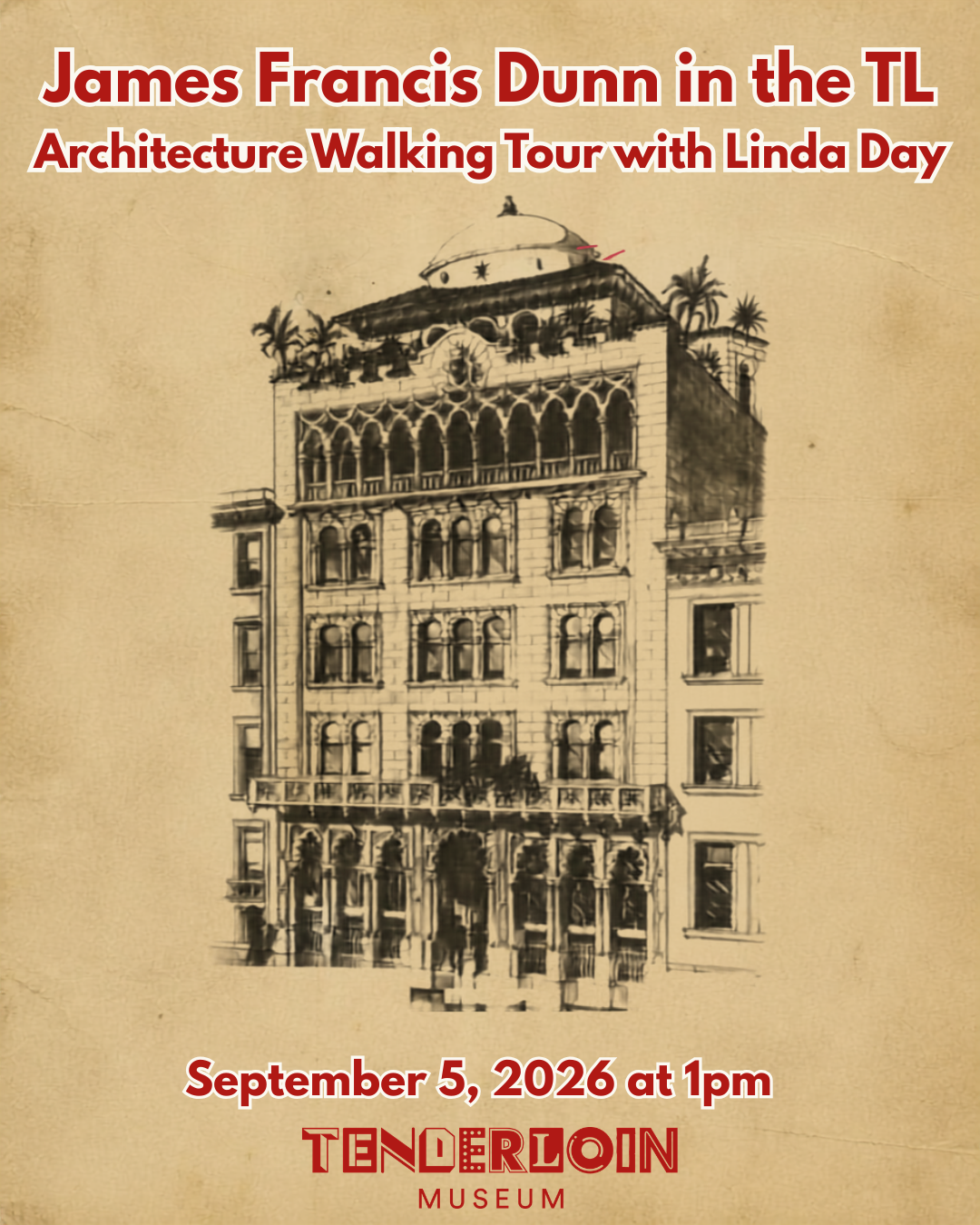 James Francis Dunn in the TL Architecture Walking Tour with Linda Day