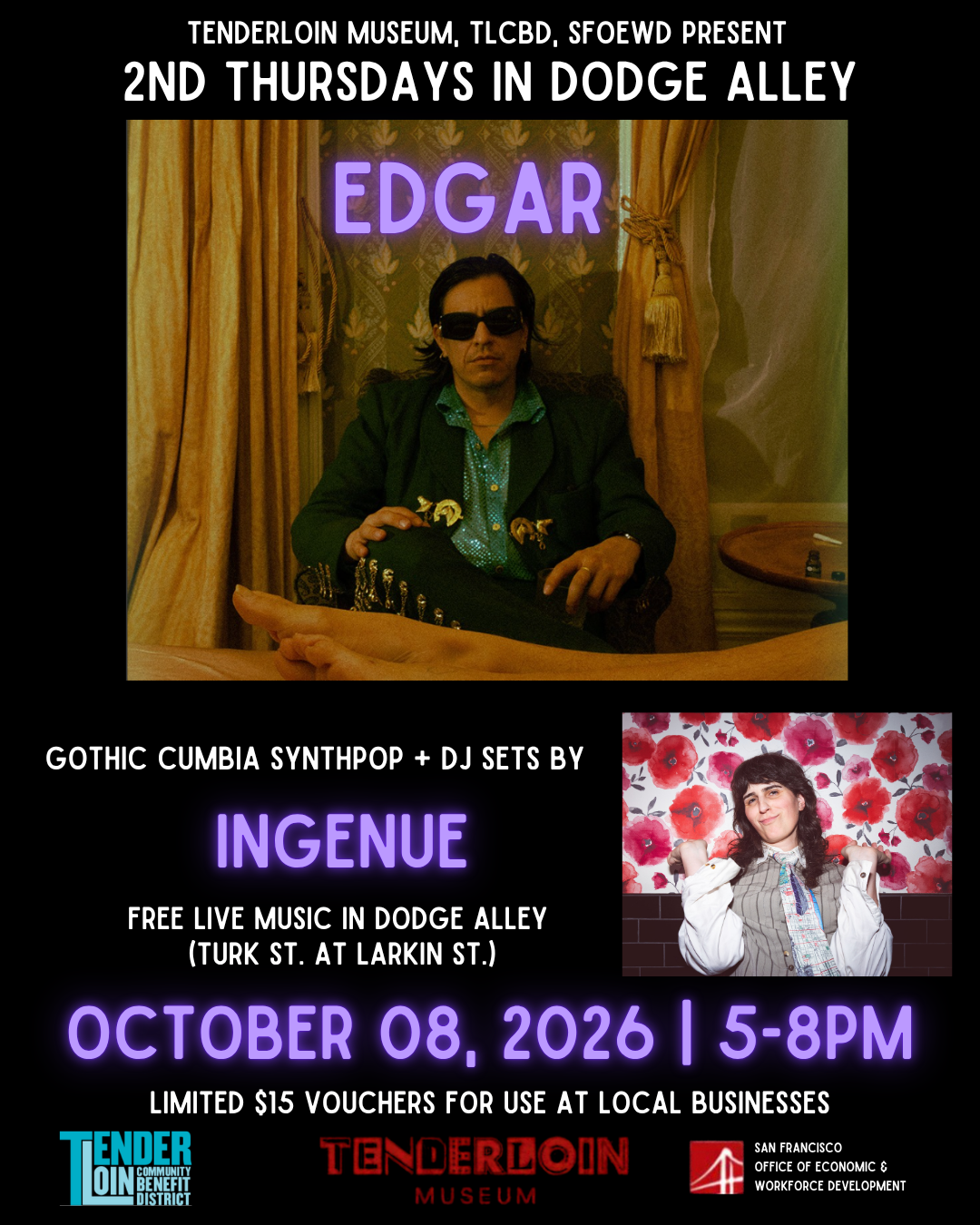 2nd Thursdays in Dodge Alley: EDGAR + DJ set by INGENUE