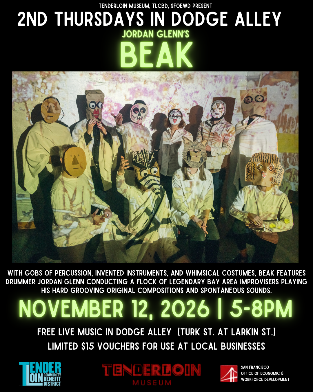 2nd Thursdays in Dodge Alley: Jordan Glenn's BEAK