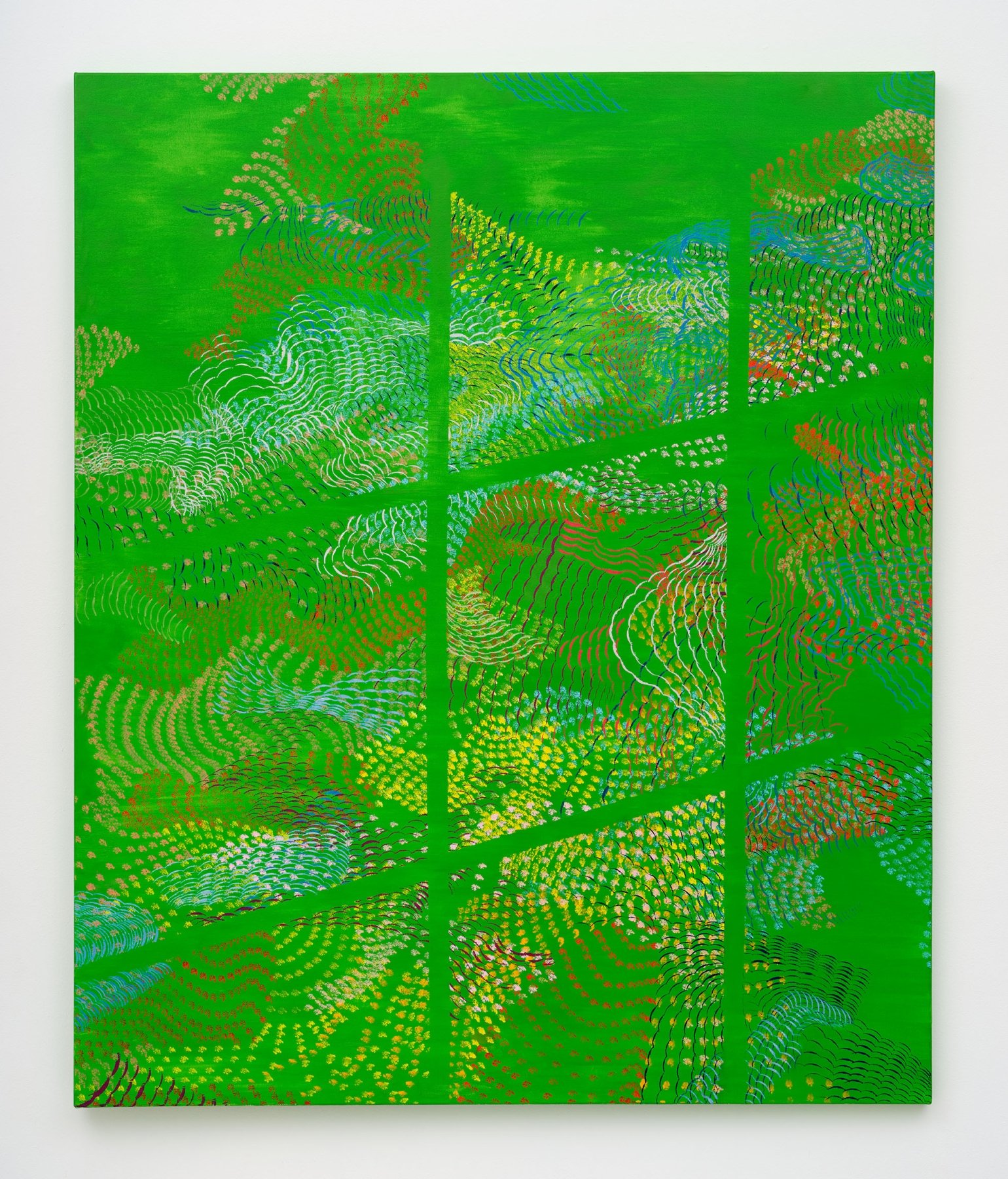   Green Screen Window VI , Oil on Canvas, 60” x 72”, 2022 