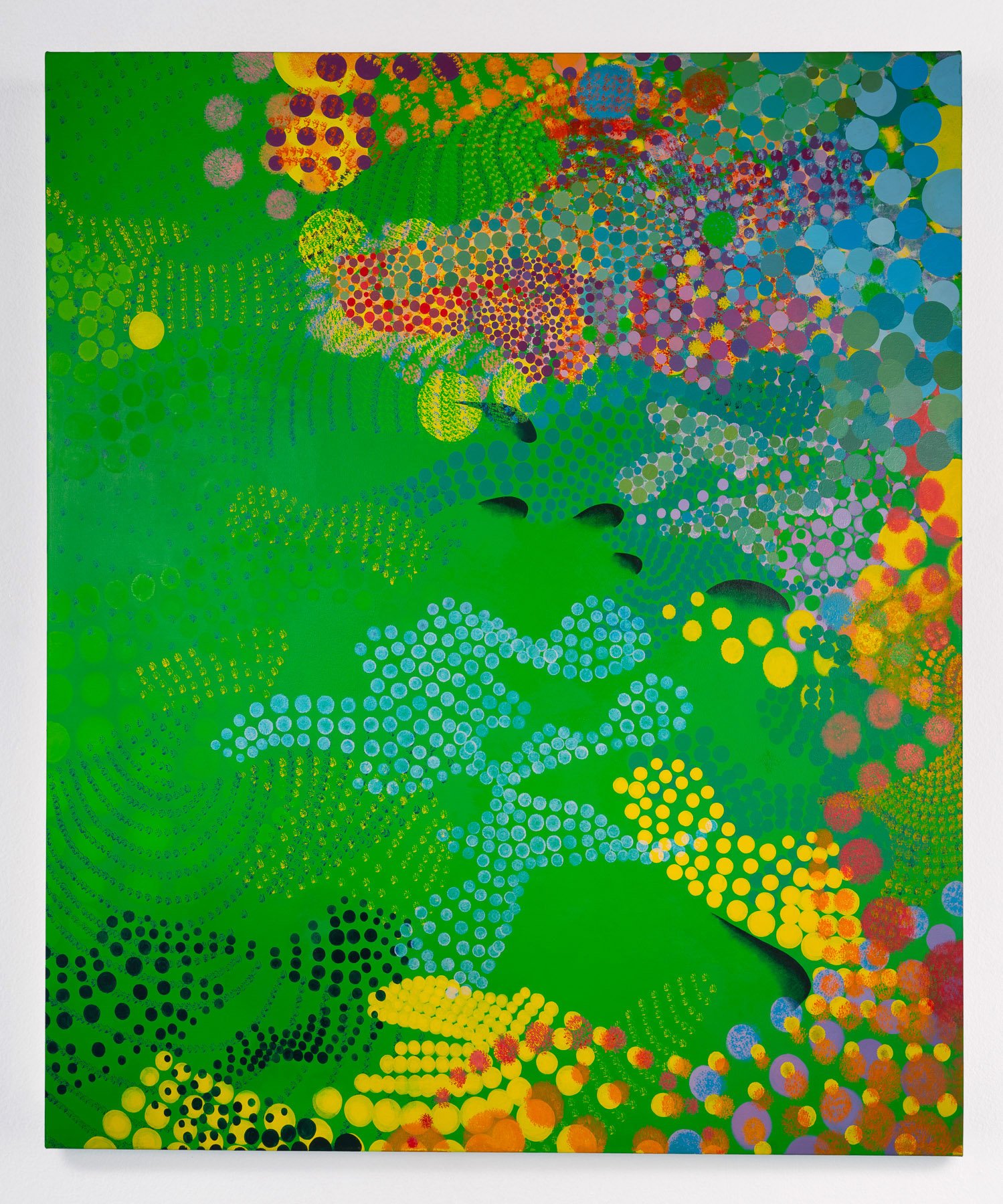   Green Screen Field III , Oil on Canvas, 60” x 72”, 2022 