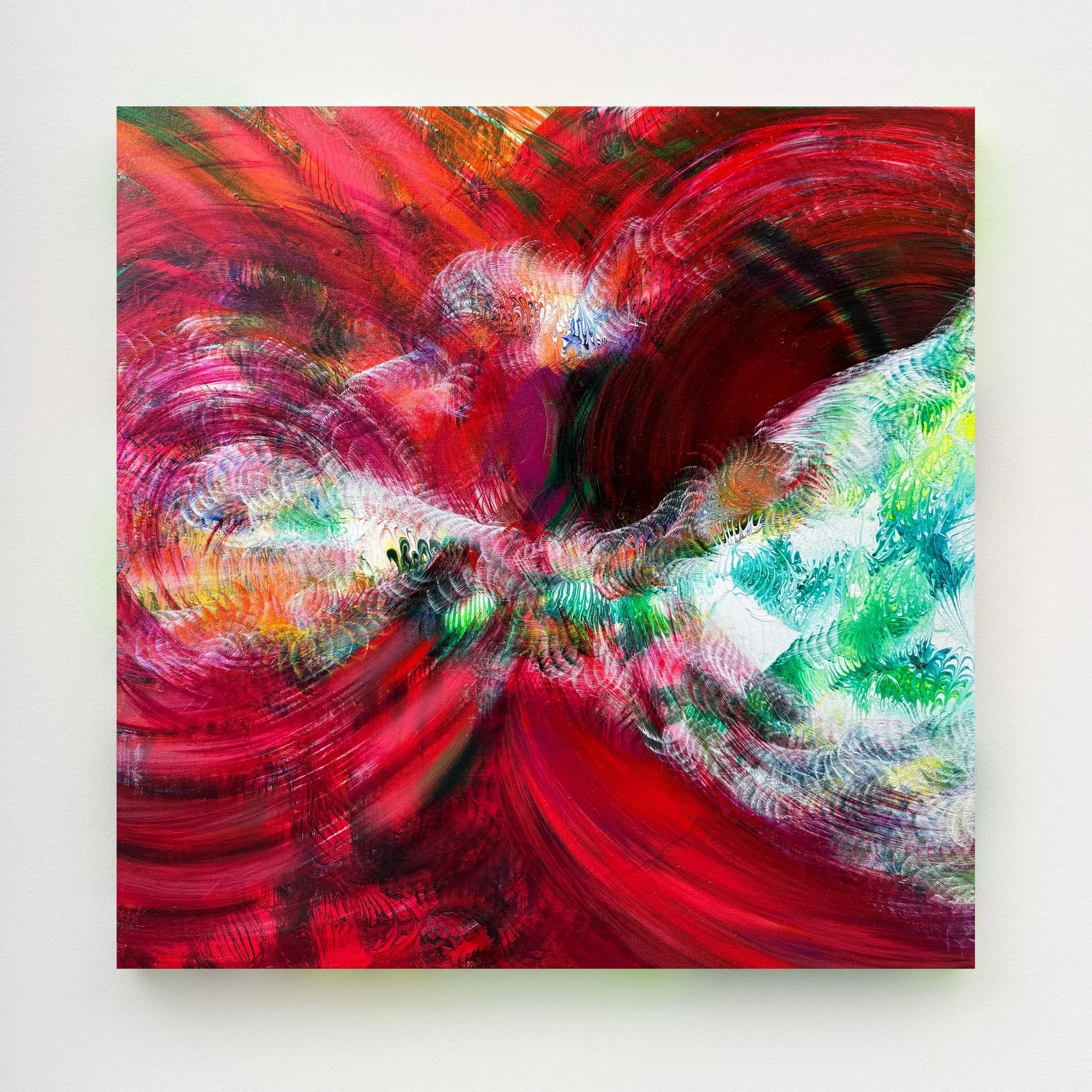   in(finiteness) V , Acrylic and Oil on Canvas, 24” x 24”, 2026 