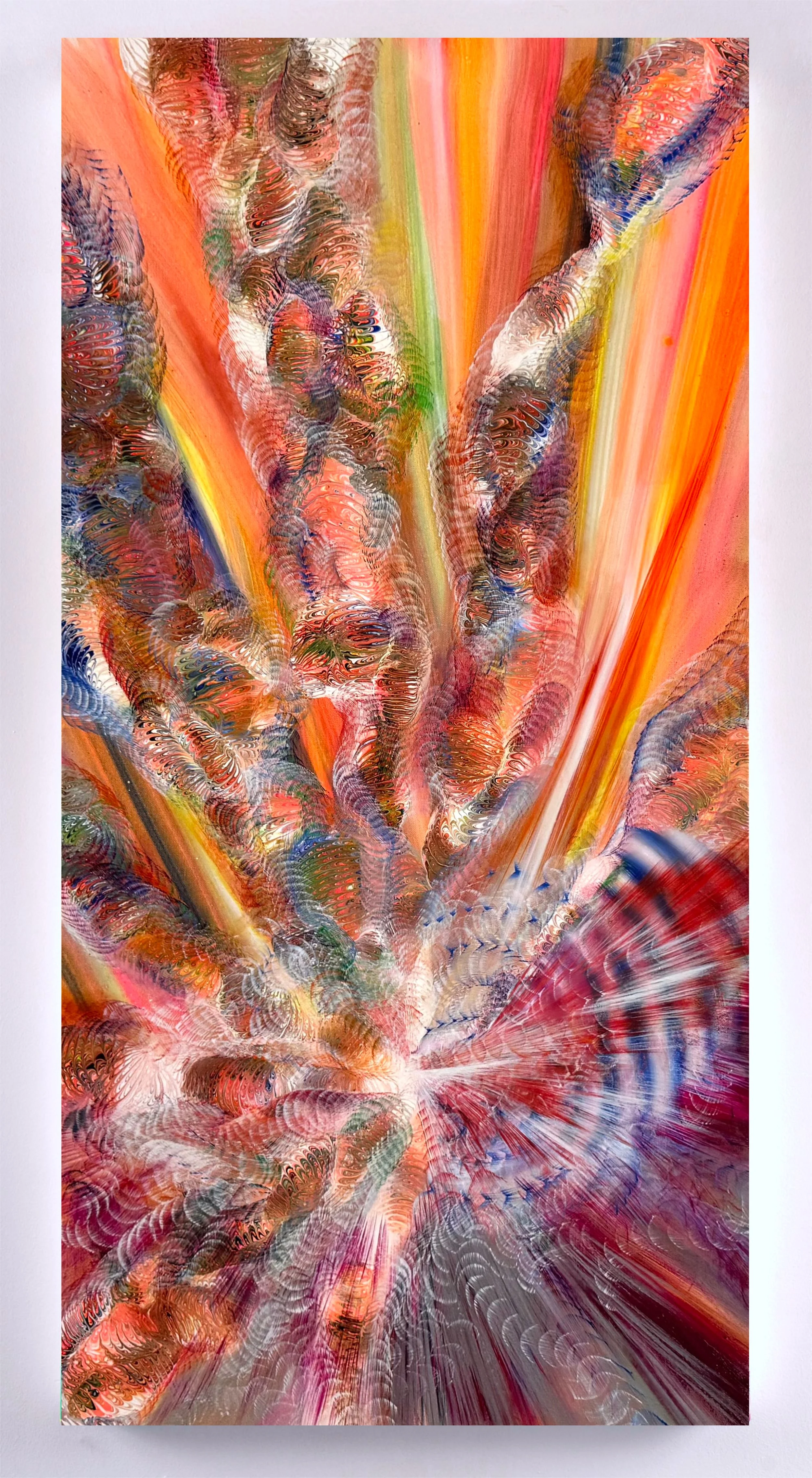   w(holeness) IV , Acrylic and Oil Paint, 24" x 48", 2026 