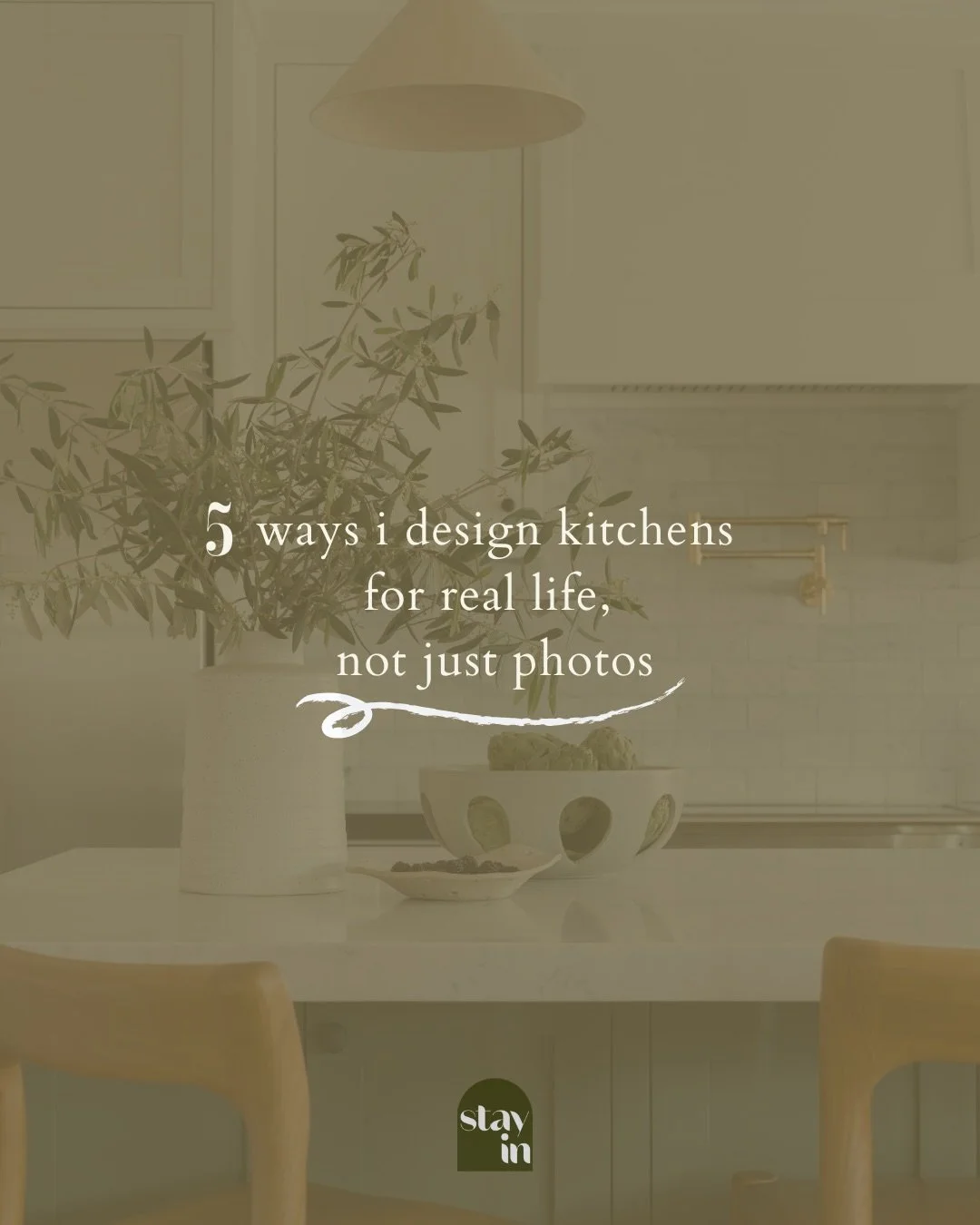 After designing many kitchens over the years, I always make sure to keep these 5 things top of mind for every kitchen I design. 

Save this for later if you&rsquo;re planning a kitchen project.

1. Layouts that actually function for you
Clear pathway