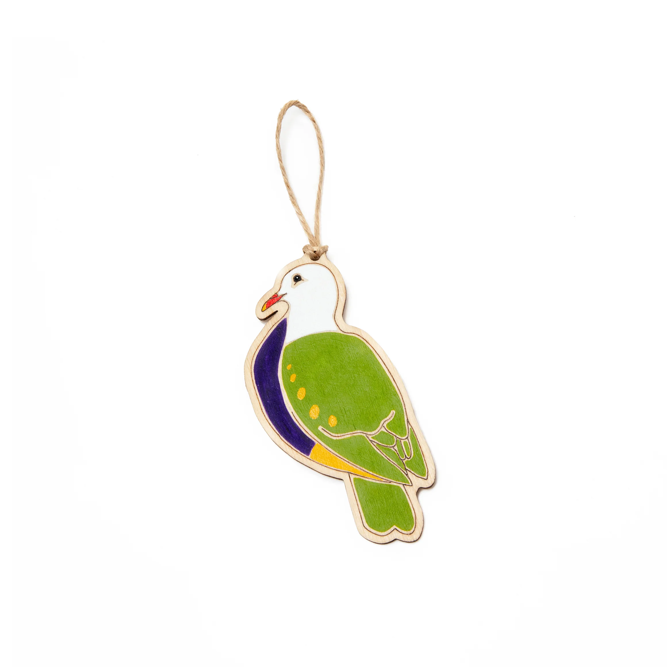 wompoo fruit dove ornament - copyright outer island