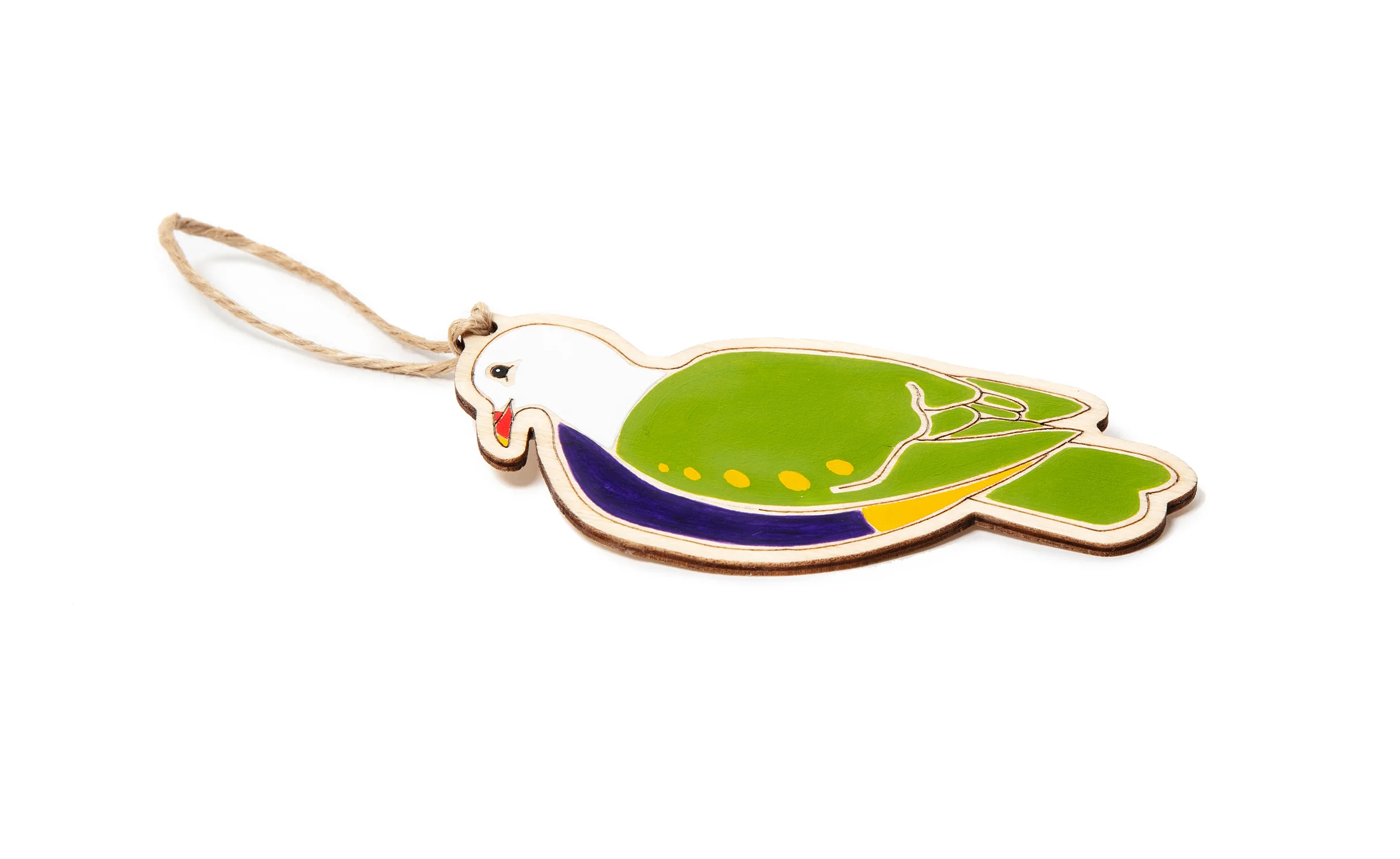 wompoo fruit dove ornament - copyright outer island