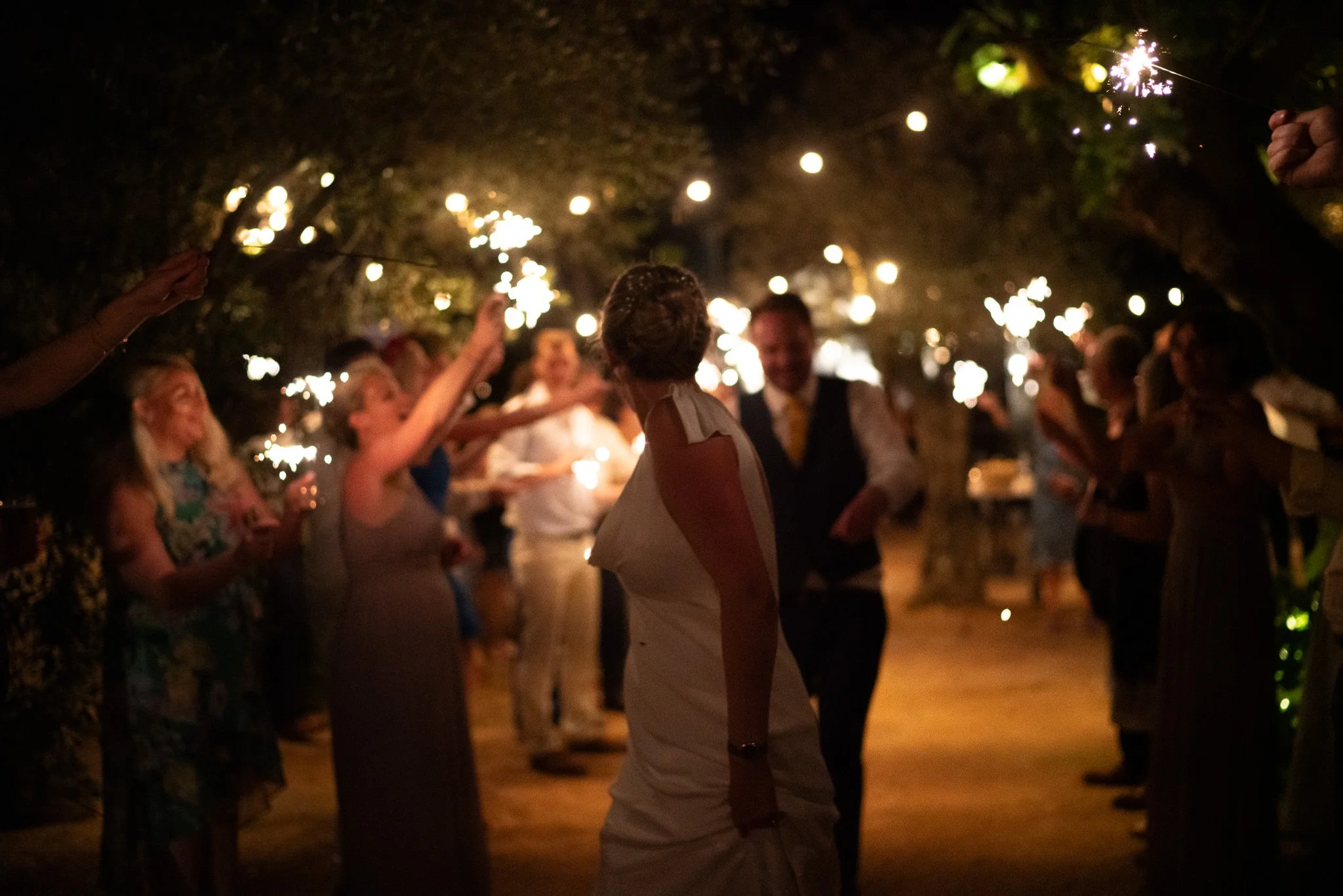 girona-countryside-wedding-dinner-outdoor-string-lights