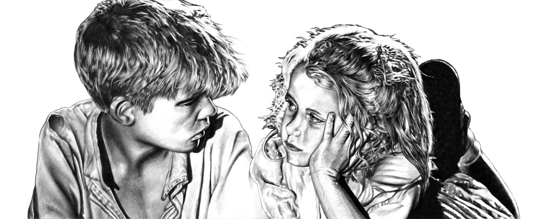 Niklas-Hughes-Illustration-Romeo und Julia-Bleistift-Zeichnung-schwarz-weiss2.jpg