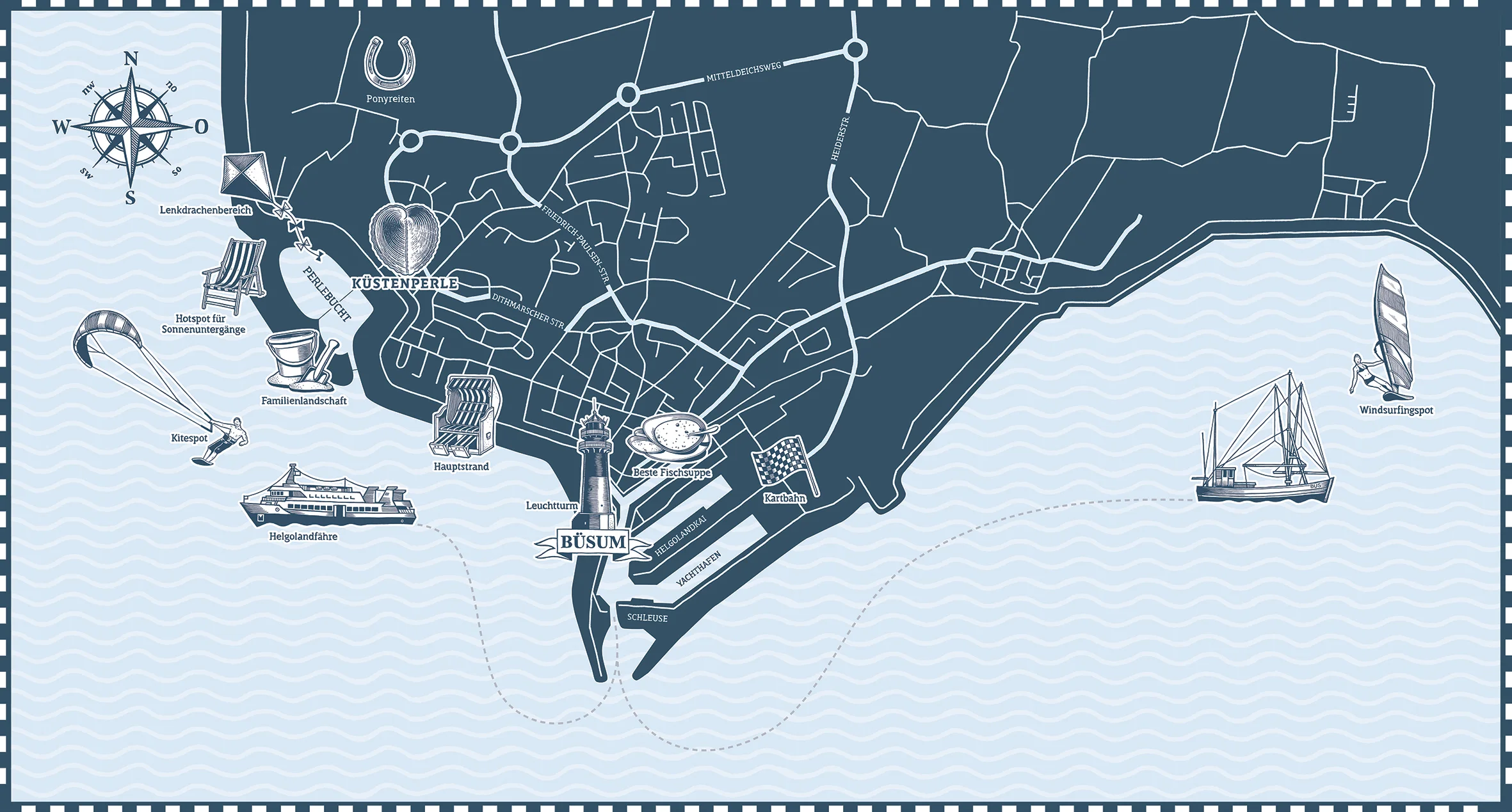 Tapetenmotiv in der Hotel-Lobby