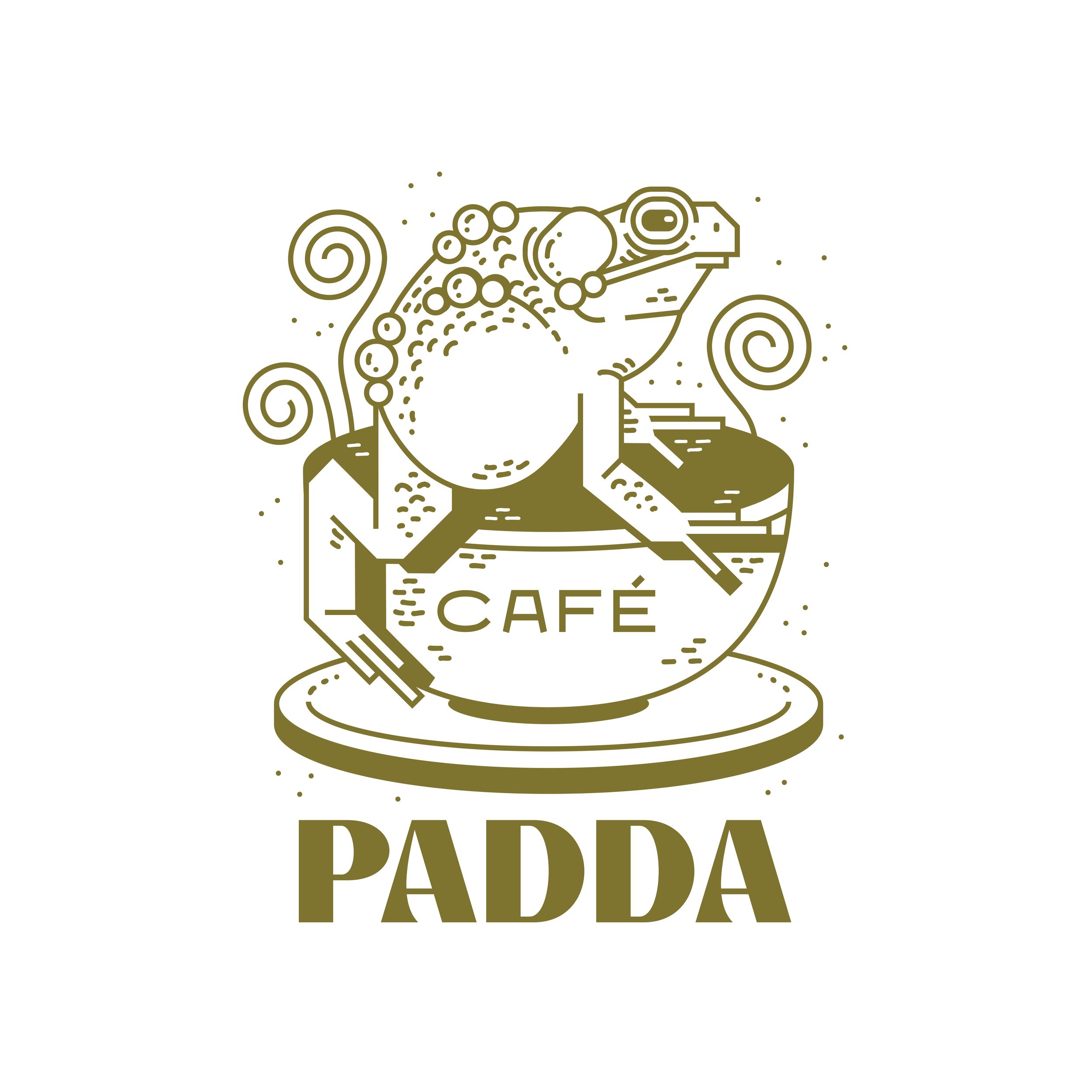 Logo Café Padda on white