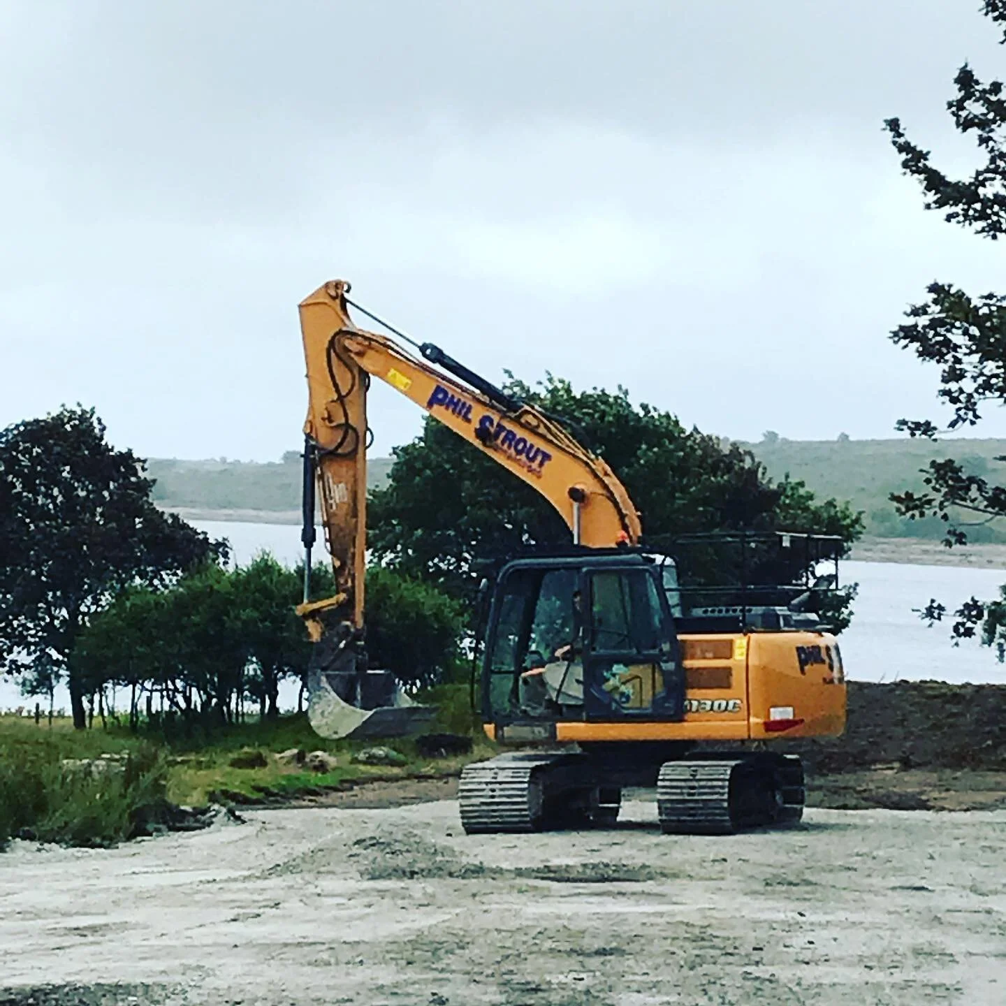 Work has started for #southwestlakestrust at #collifordlake .. #philstroutcontractors #construction #building #launceston #cornwall