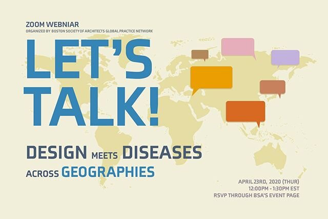 Join the @bsaaia webinar: &ldquo;Let&rsquo;s talk! Design meets diseases across geographies&rdquo; with our co-founder Andrea Panizzo, one of the panelists, who will talk about #SocialBridging! Thursday 23 April, 12-1.30PM EST. Registration link in b