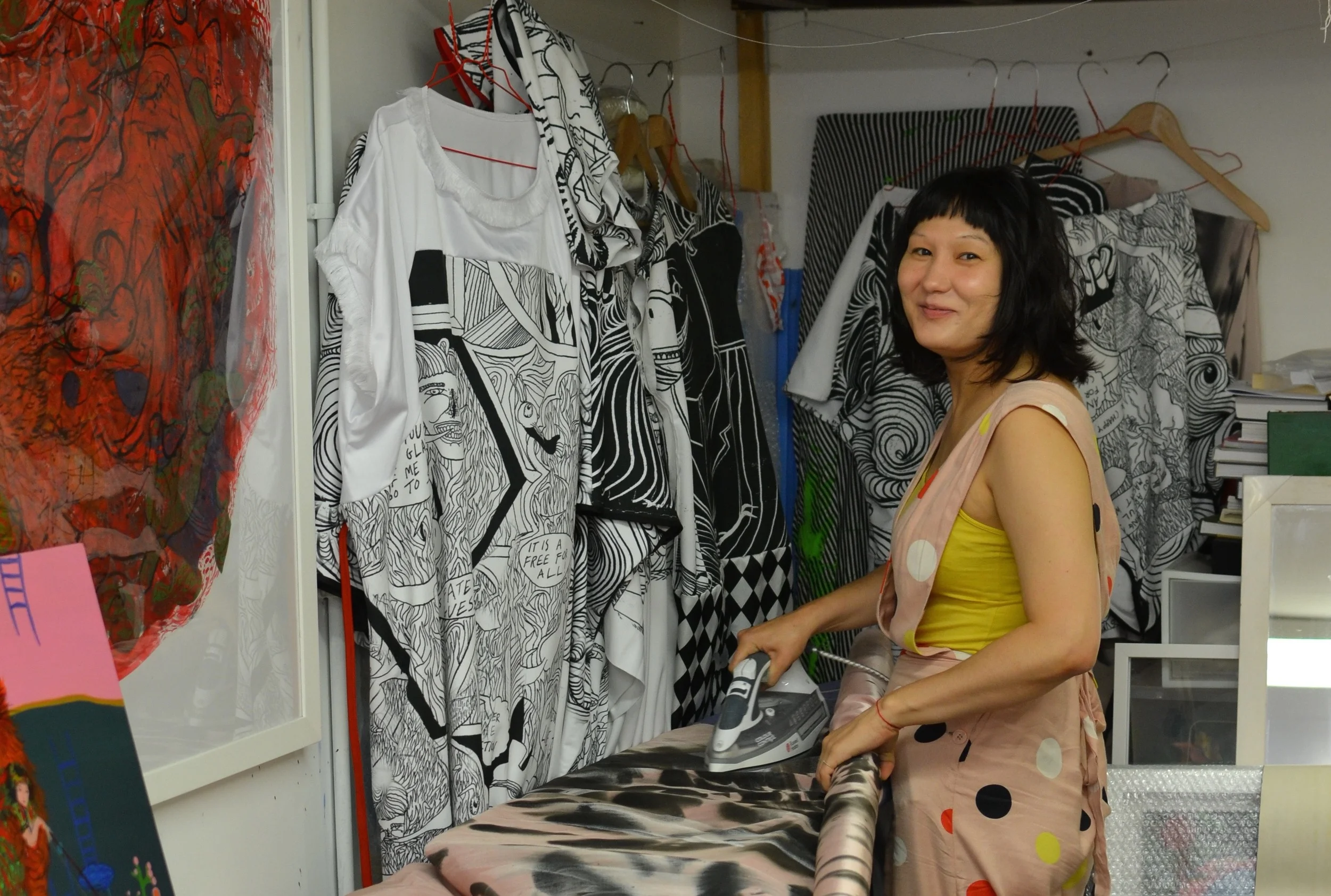 Yuliya V Krylova in her Lambeth North studio