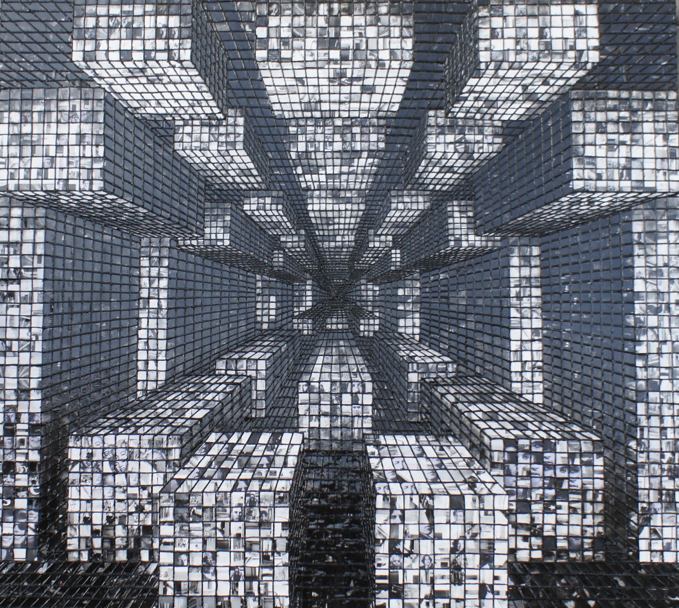 Vision and Perspective, Mix Media on Wood, 80 x 89 cm, 2016