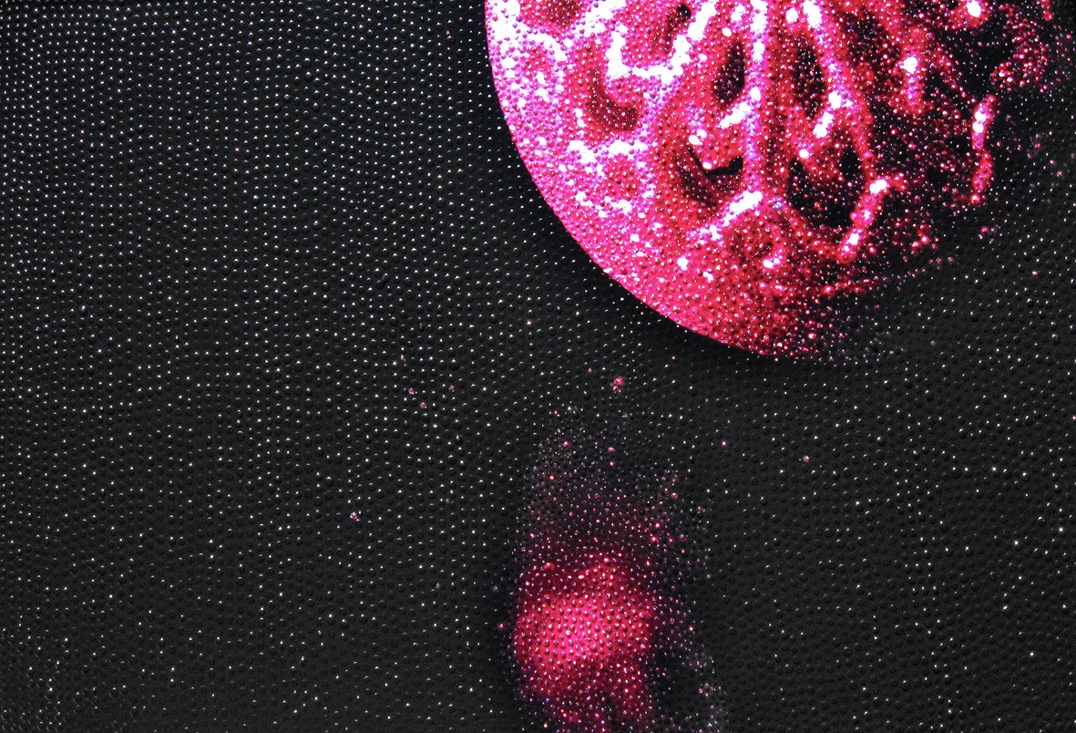 Glinda's Bubble. Dotting on digital print | 40.5 x 60.5 cm (aluminium frame – black) | £800