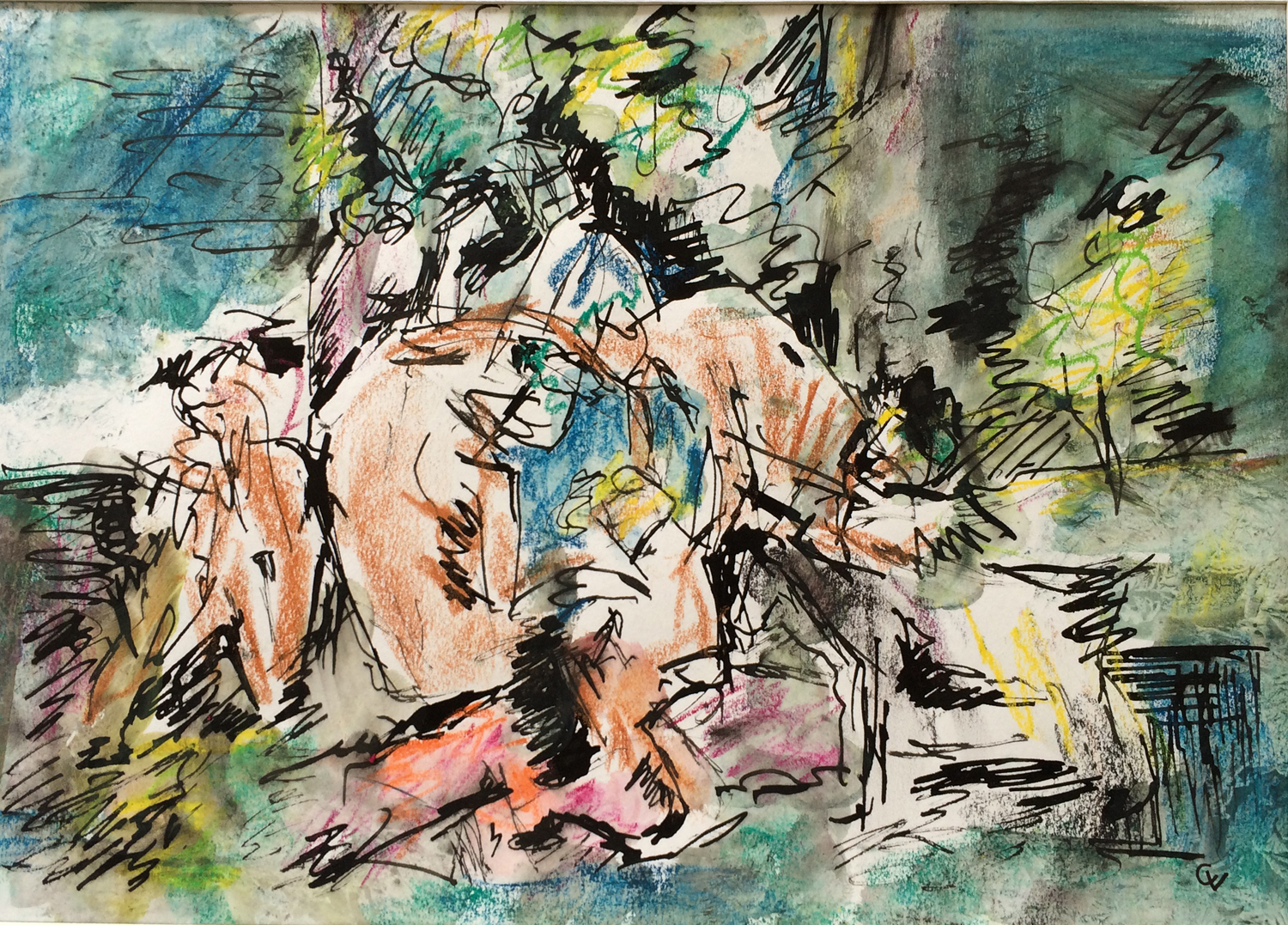 Pastoral Birth Ink & Pastel on Paper | 40 x 28 cm | £380 
