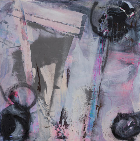 Beyond the Brisons | 2017 | Mixed Media on Canvas | 100 x 100 cm