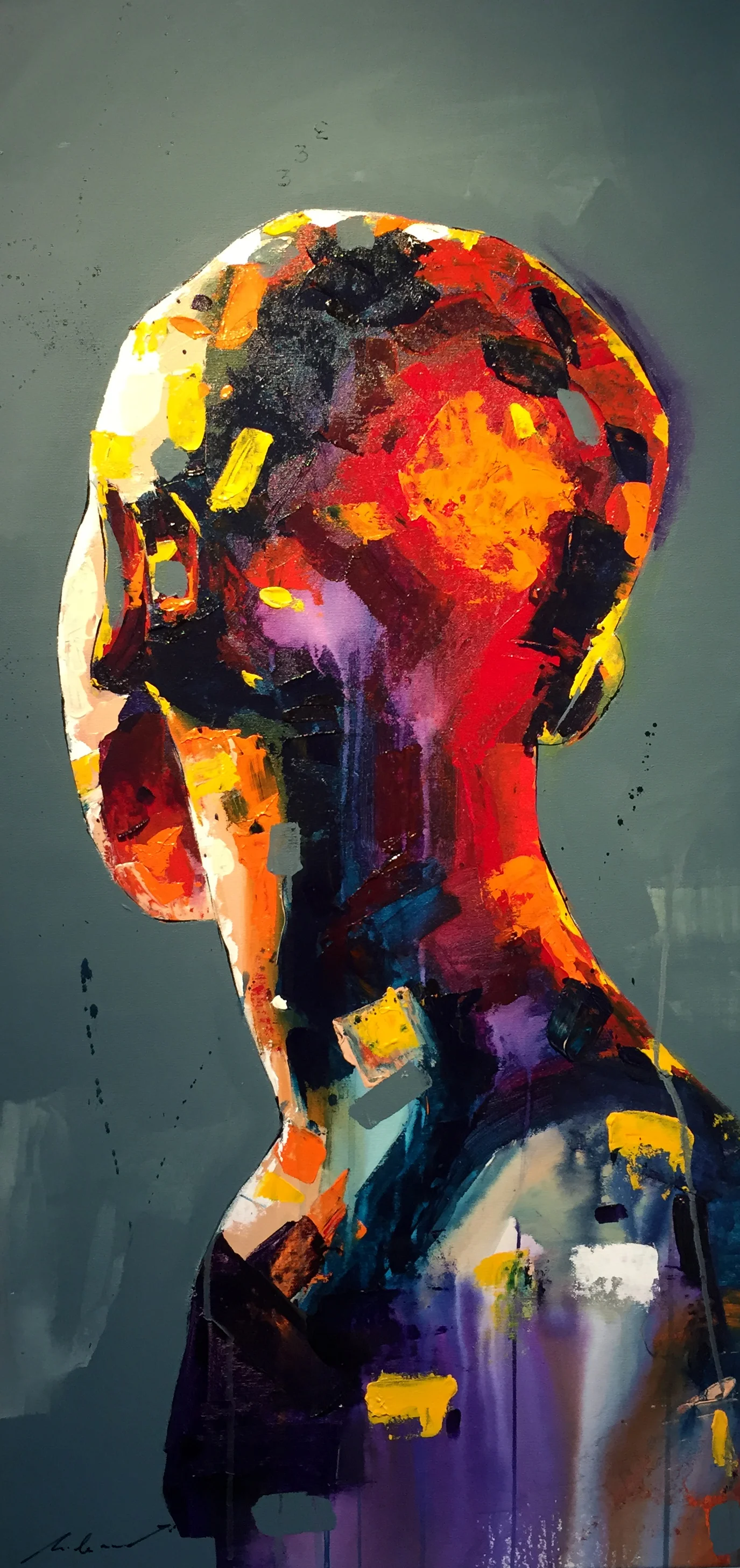 Hybrid, 2016 | Acrílica sobre tela | 50 x 100 cm | Coleção privada em CA.