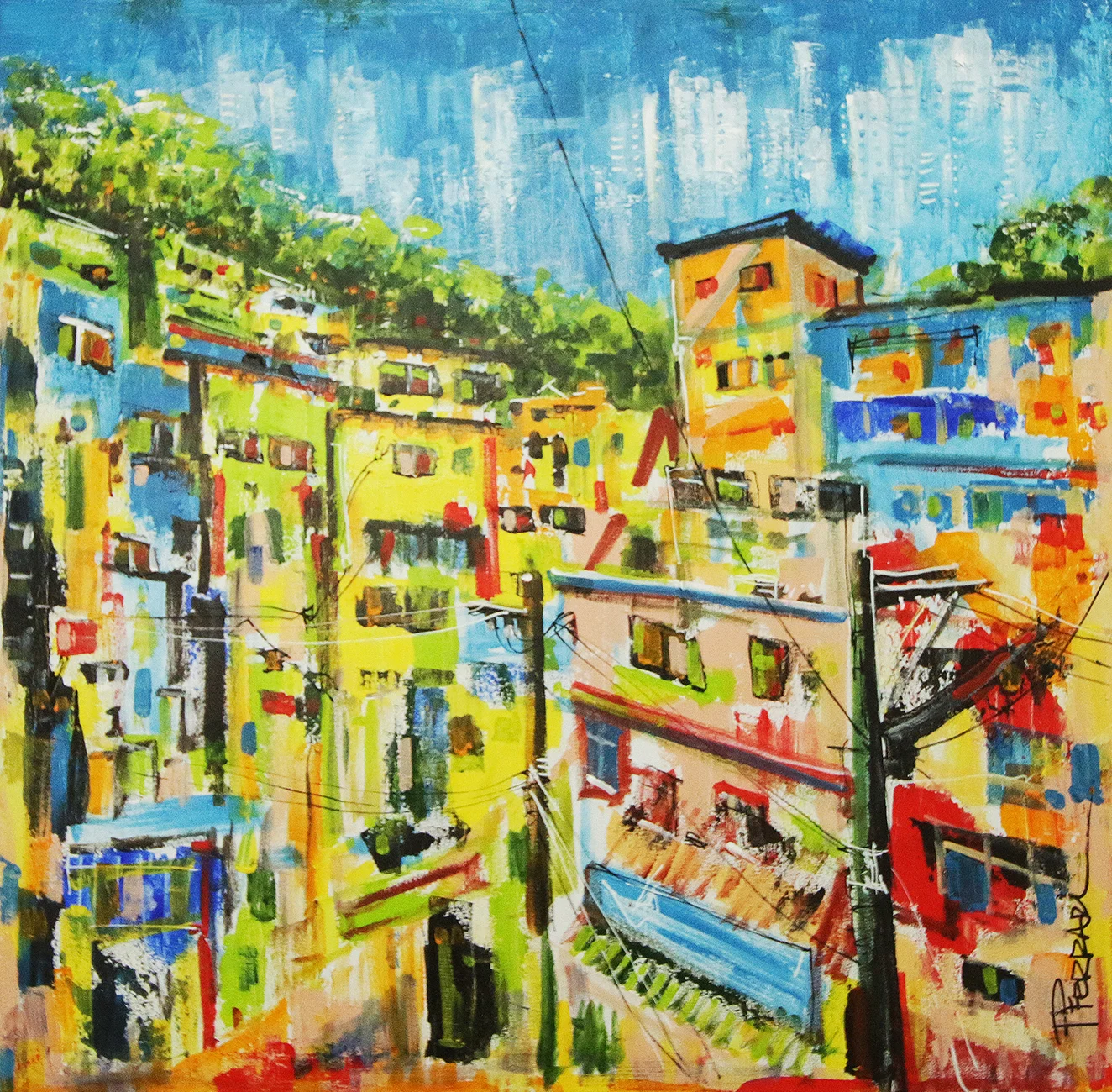 The Other Side - Community, 2018 | Acrilica sobre tela | 70 x 70 cm | R$ 1,450