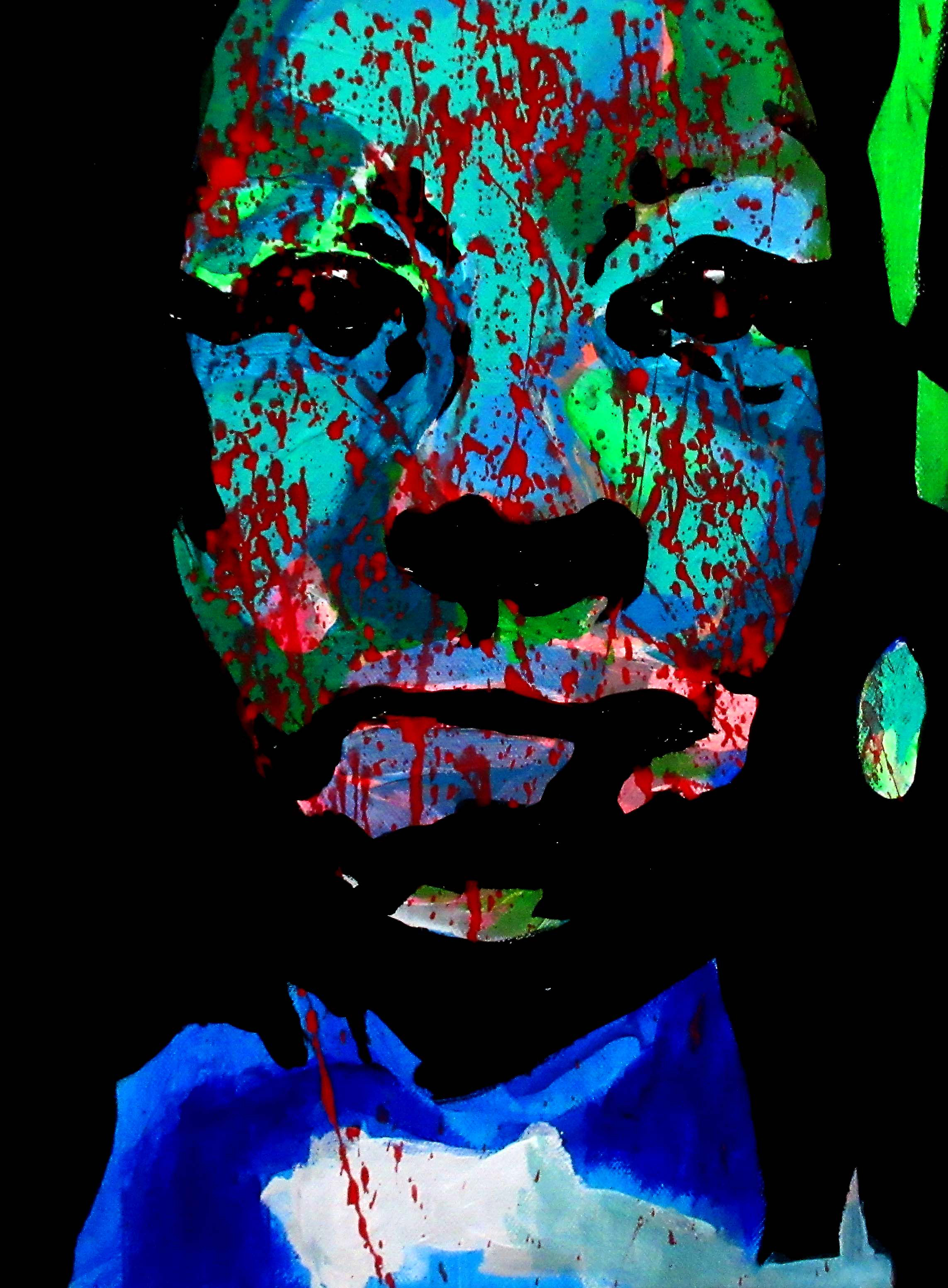 Mami Wata, 2018 | Mixed media on canvas | 40 x 25 cm | £220