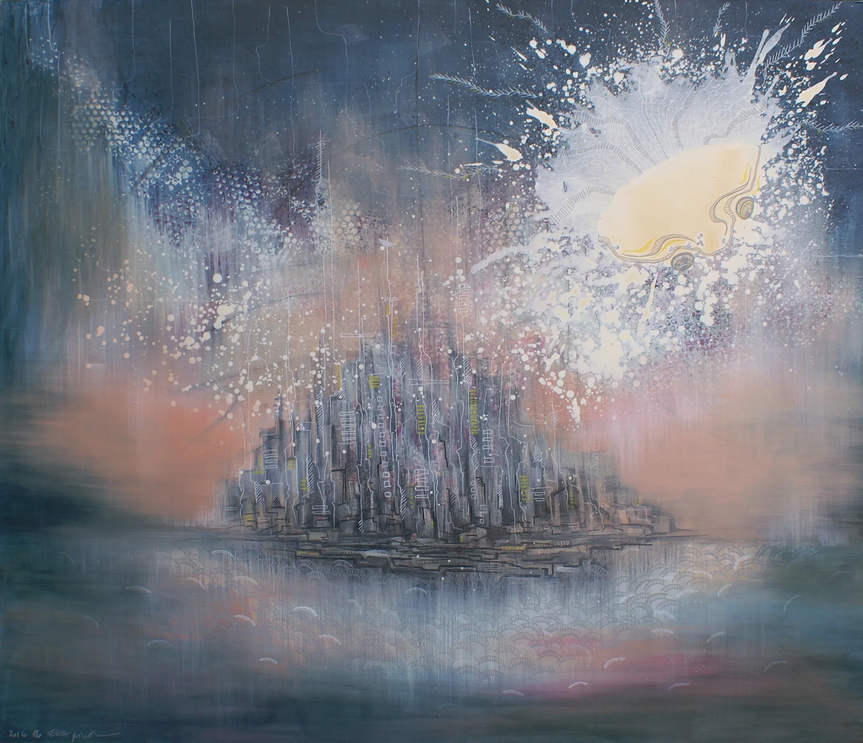 Another Land, 2016 | Acrylic on canvas | 120 x 140 cm | £4,500