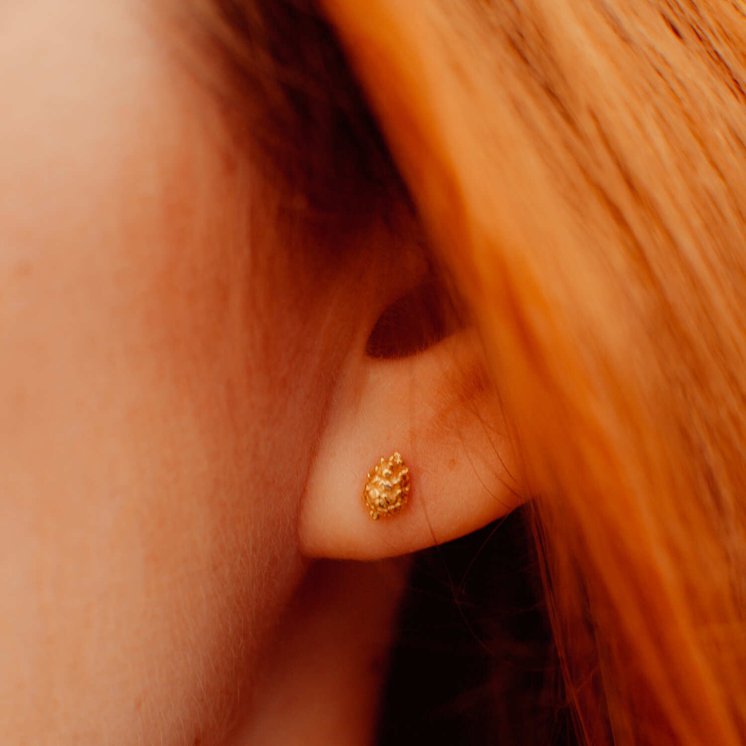pine cone earrings