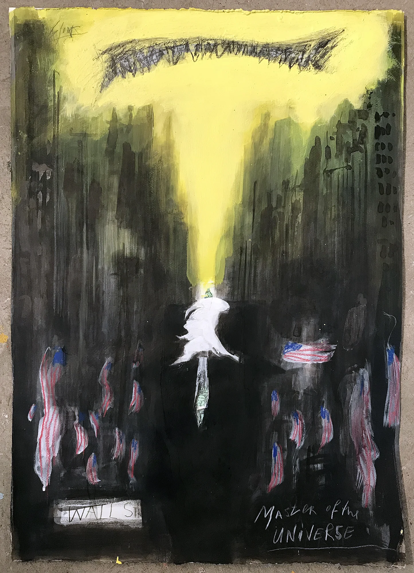 Master of the UNIVERSE, 2007, Mischtechnik auf Büttenpapier, ca. 50 x 70, ohne Rahmen