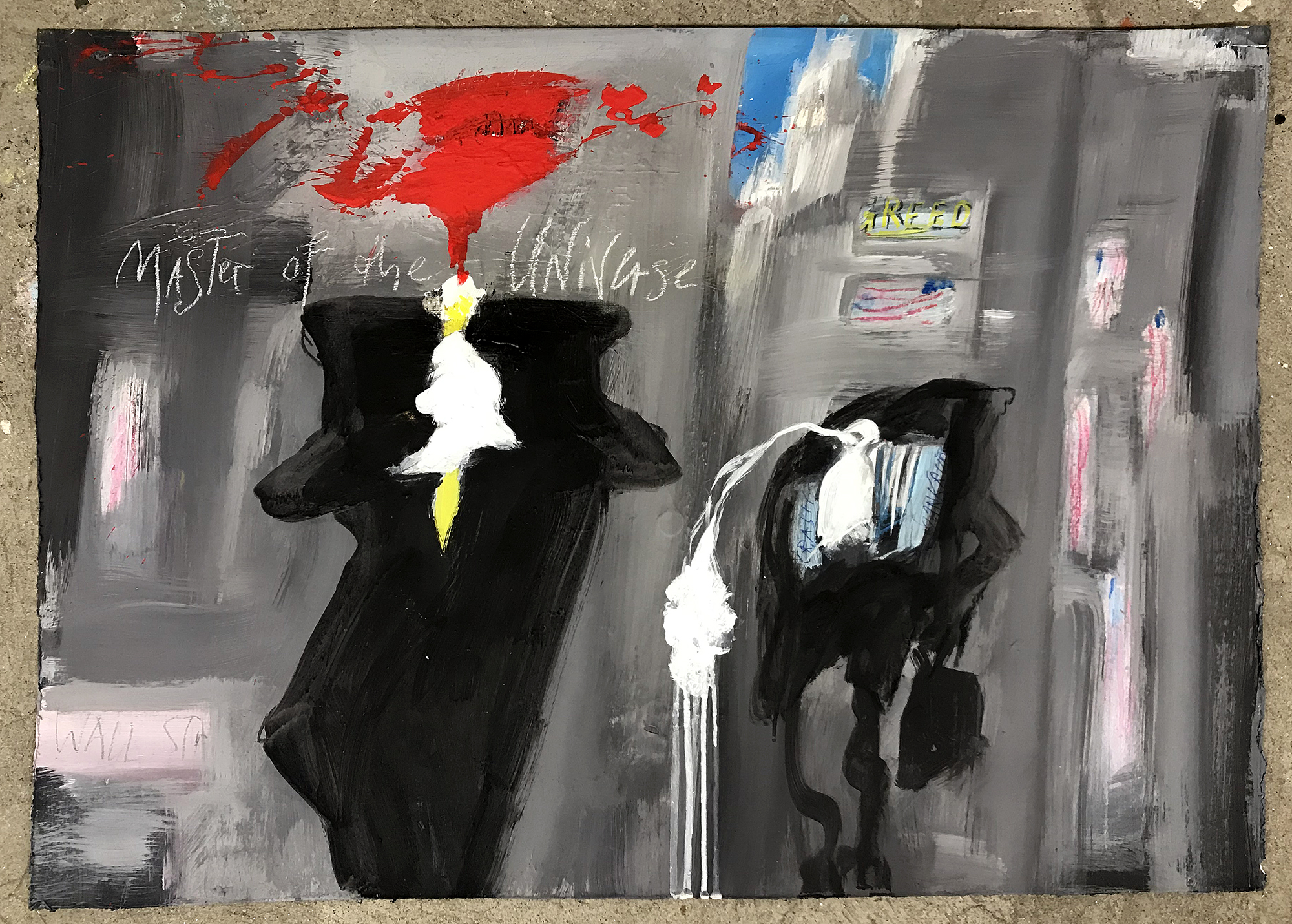 Master of the UNIVERSE, o.D., Mischtechnik auf Büttenpapier, ca. 70 x 50, ohne Rahmen