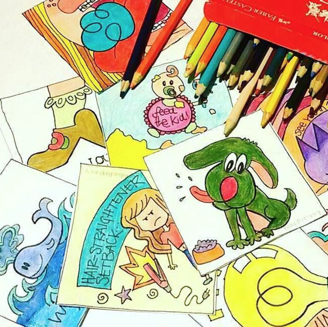 Ivana DeCuzzi , a graphic designer and teacher from Argentina, spent an entire weekend doodling!