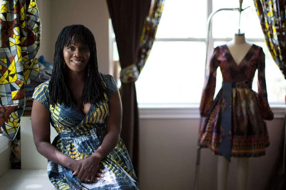 It's just been nearly three years since Onyii (pronounced "Own-Yee") Brown launched her African-inspired collection, Onyii & Co., and now she's basking in the national spotlight. She was a 2015 finalist for Martha Stewart's "American Made" contest, which celebrates brands made in the United States. And in September, she'll show her spring/summer 2017 collection at New York Fashion Week, presented by Amconyc. Brown, 39, started her line with $125 and one pale-yellow, maxi wrap skirt on Etsy. Her foray into fashion was hardly the norm. Nigerian born and raised in Amherst, Mass., Brown set out to study robotics engineering at the University of Massachusetts but decided on a degree in marketing. During her junior year, she took an internship in New York's garment district with a fabric converter, a company that turns raw materials such as cotton into textiles for designers. More