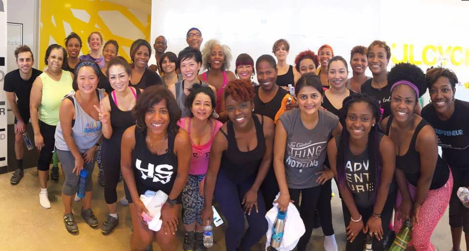 I can't stop smiling when I see this photo. My first official #YearOfJoy celebration and 50 some friends, colleagues and even my brother joined me today at the new SoulCycle Memorial in Houston. We sweated it with. We laughed and celebrated our joy.…