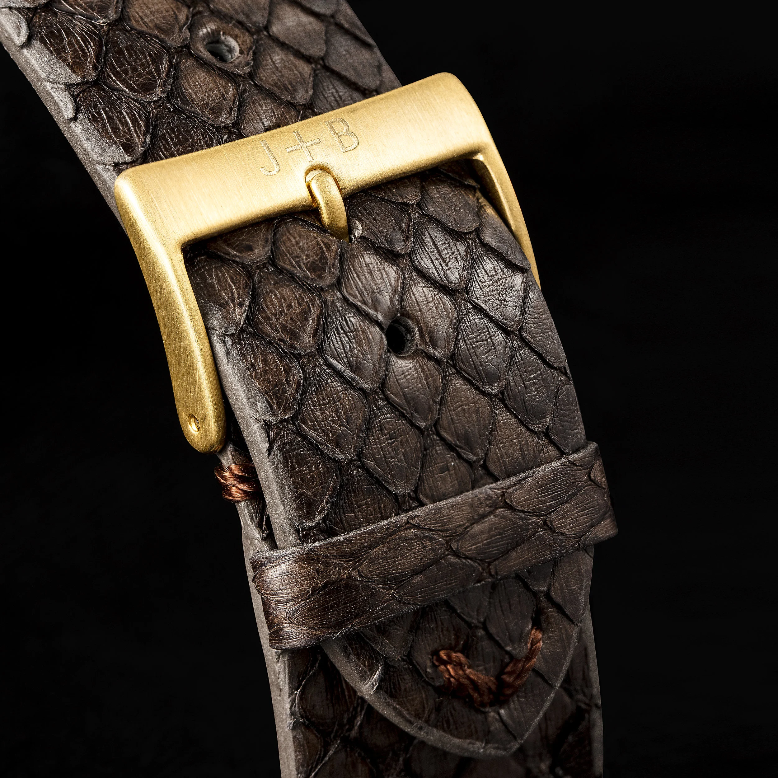 Exotic Python Skin Brown Watch Band 