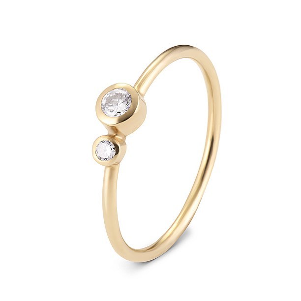 Corona Australis CrA1 diamond 0,11 ct, VS, G; diamond 0,04 ct, VS, G #simple #simplecity #modern #minimal #bw #white #fashion #pearl #gold #golden #silver #ring #diamond