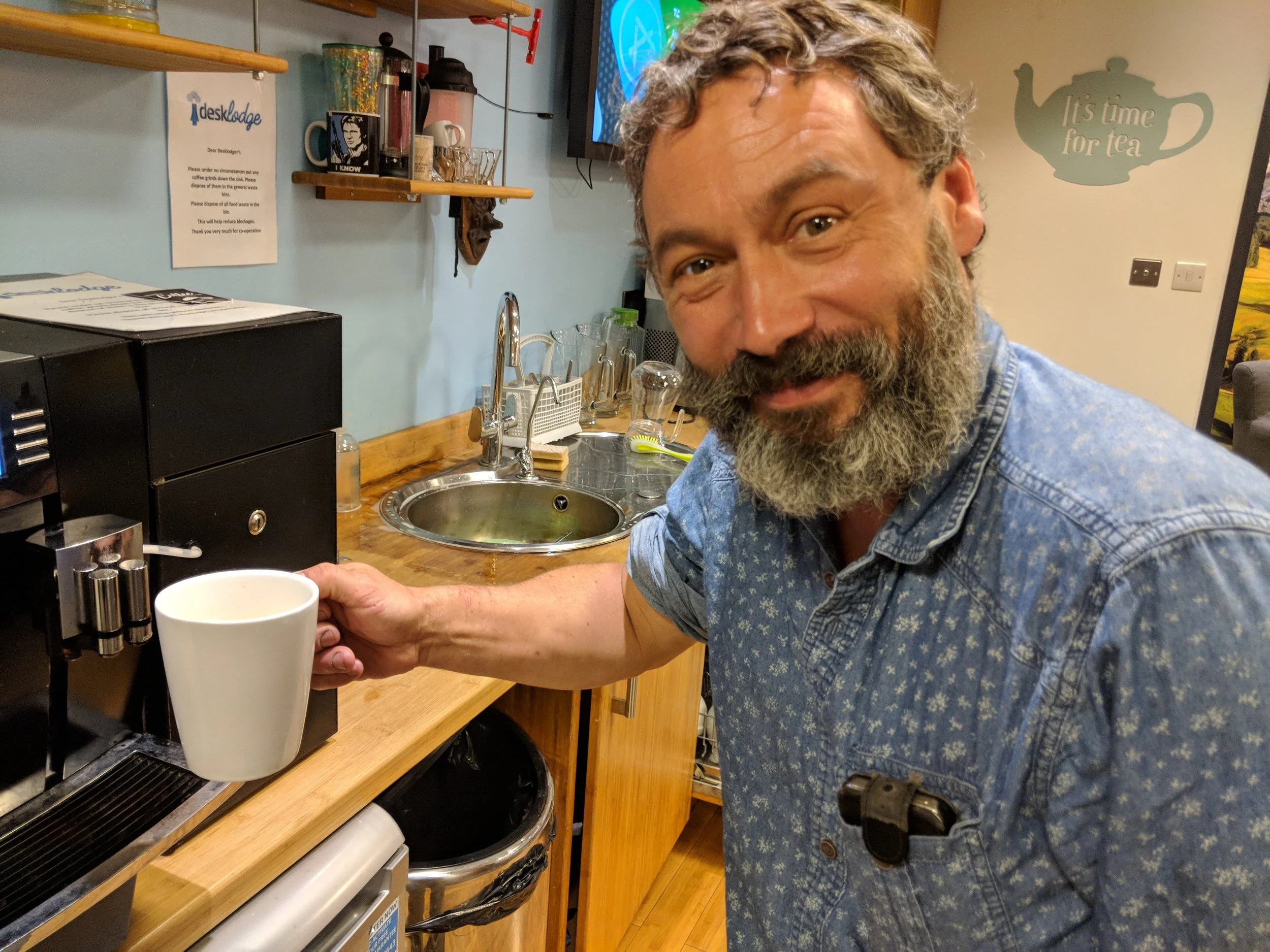  “I have 10, maybe 9 cups a day, lots!”