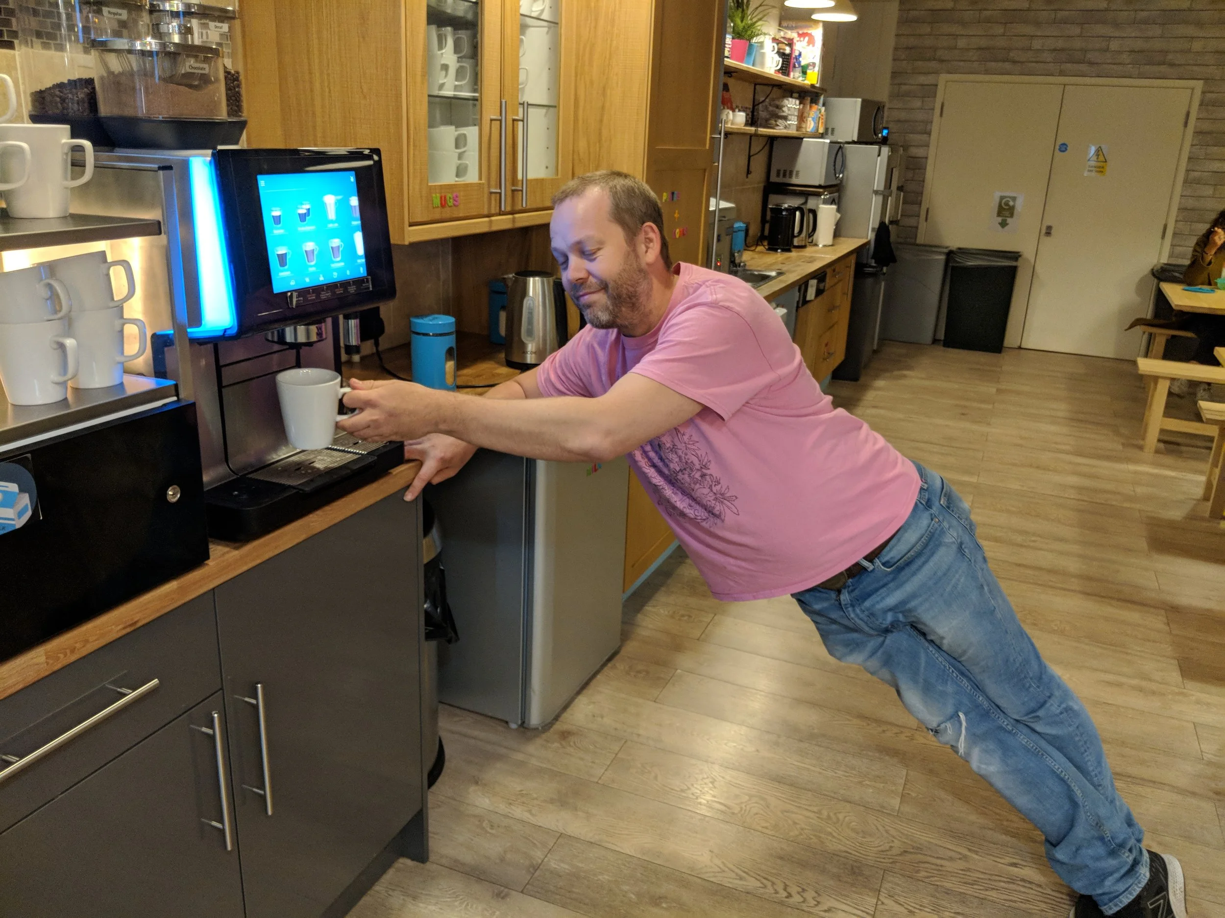  “It gives me a bit of a perk up but i only have one cup a day”