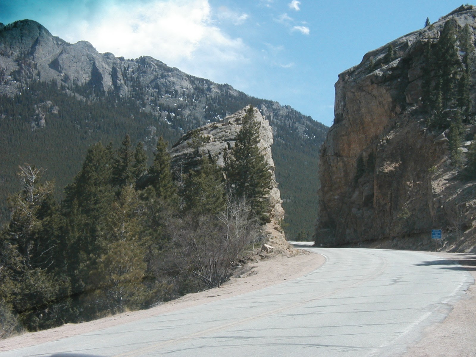 Canyon drive in the Rockies