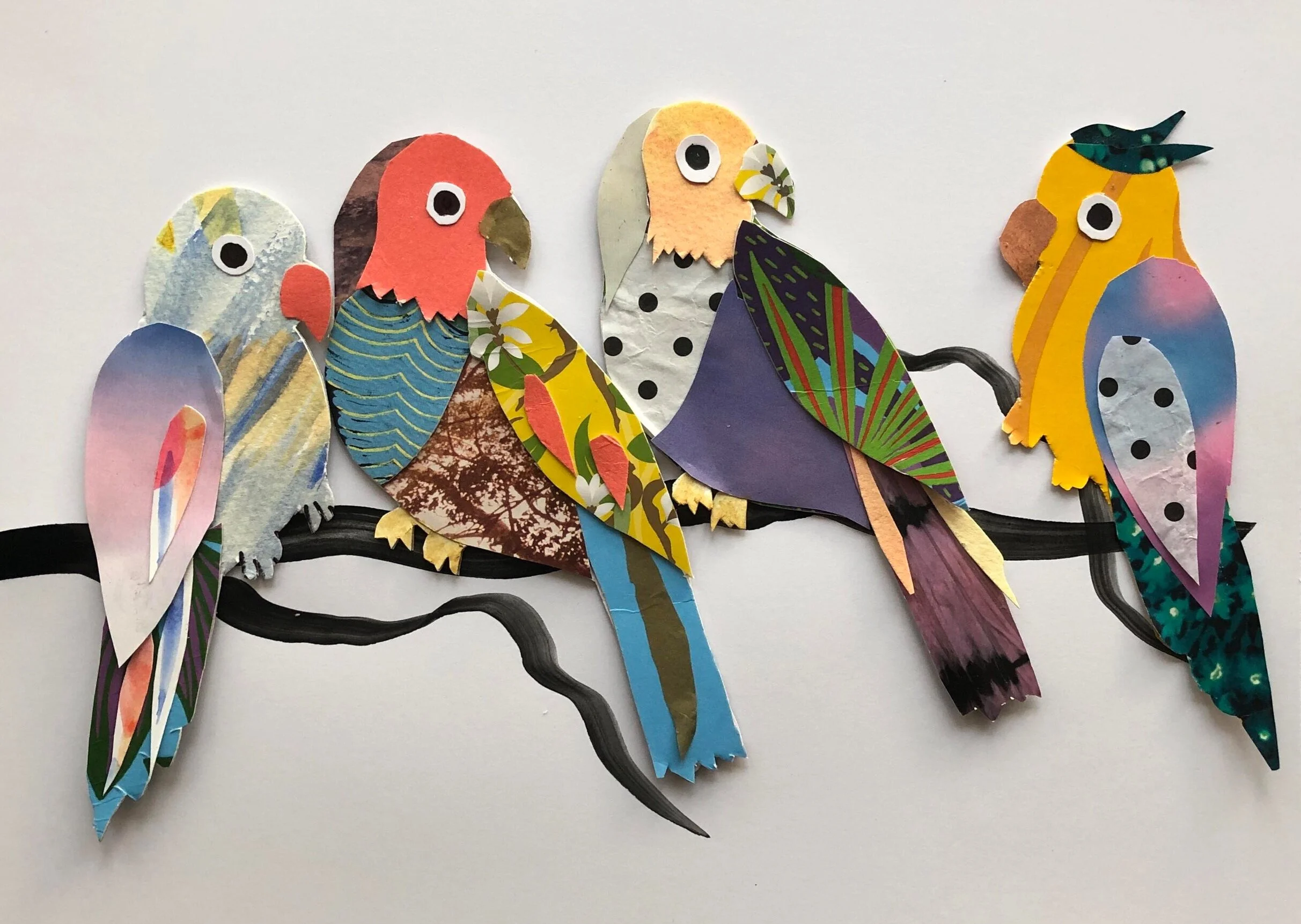 Love Bird Collage Project — Claire Coles
