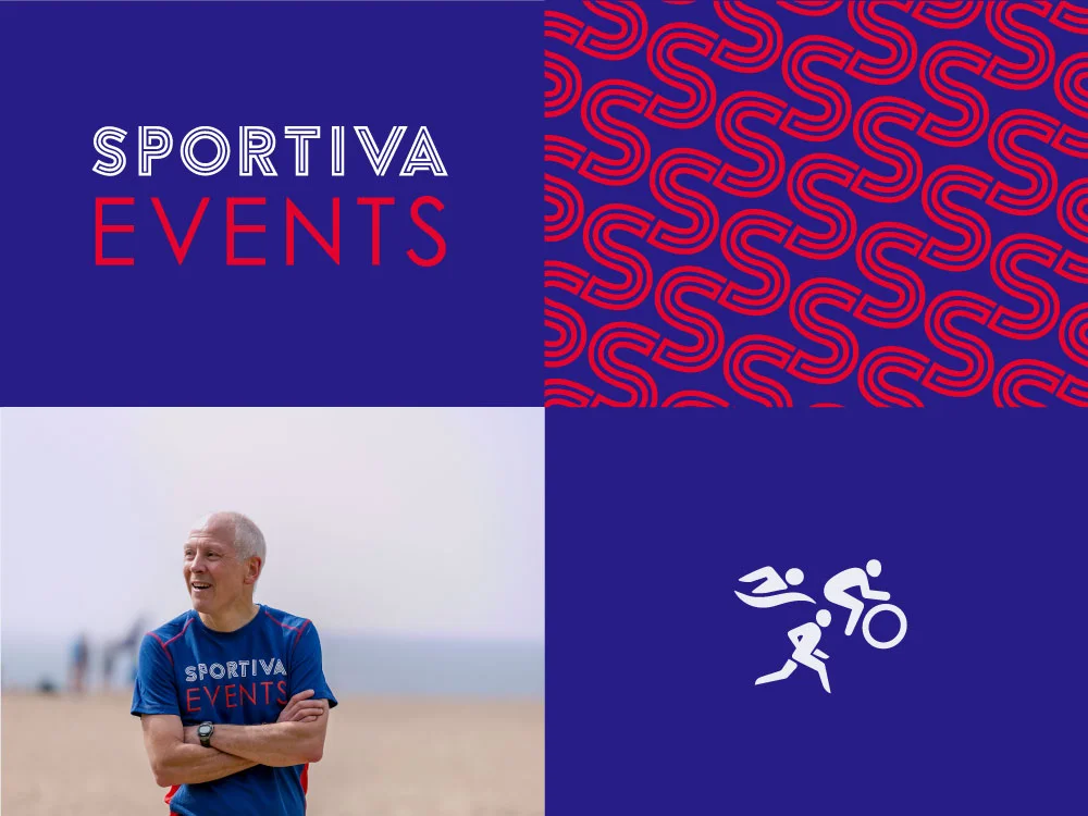 Sportiva logo and brand development for sports event company in the south hams