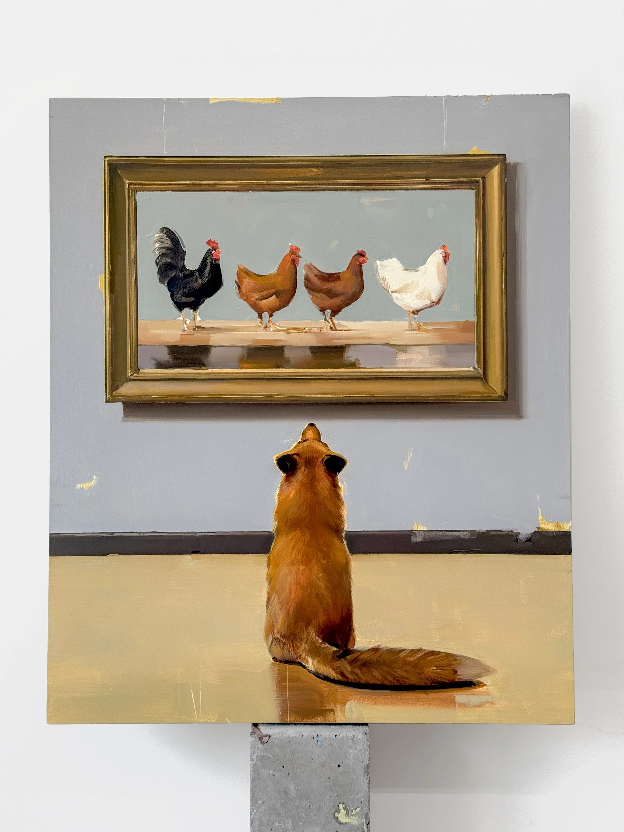 Winner, Winner, Chicken Dinner! - Original Oil Painting