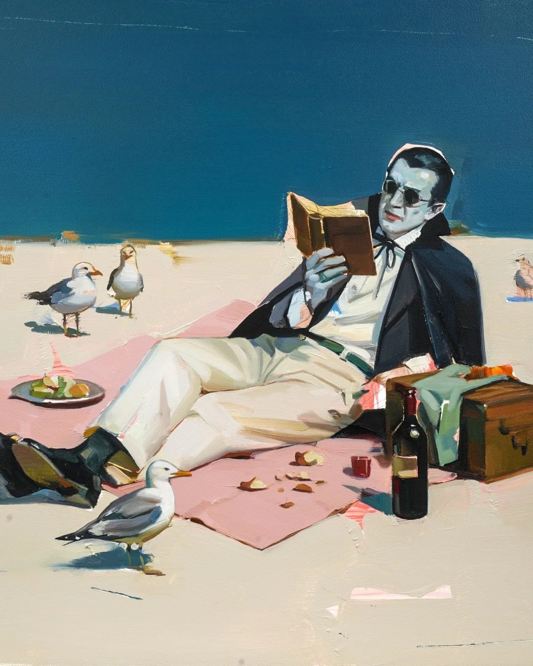 Overdressed or iconic? 🦇 Prints of &ldquo;Vitamin D&rdquo; will be dropping April 3rd as part of my biggest Spring Print Drop so far 🙌
Newsletter subscribers get early access and a few extra goodies (link in bio).

I can&rsquo;t wait to show you al