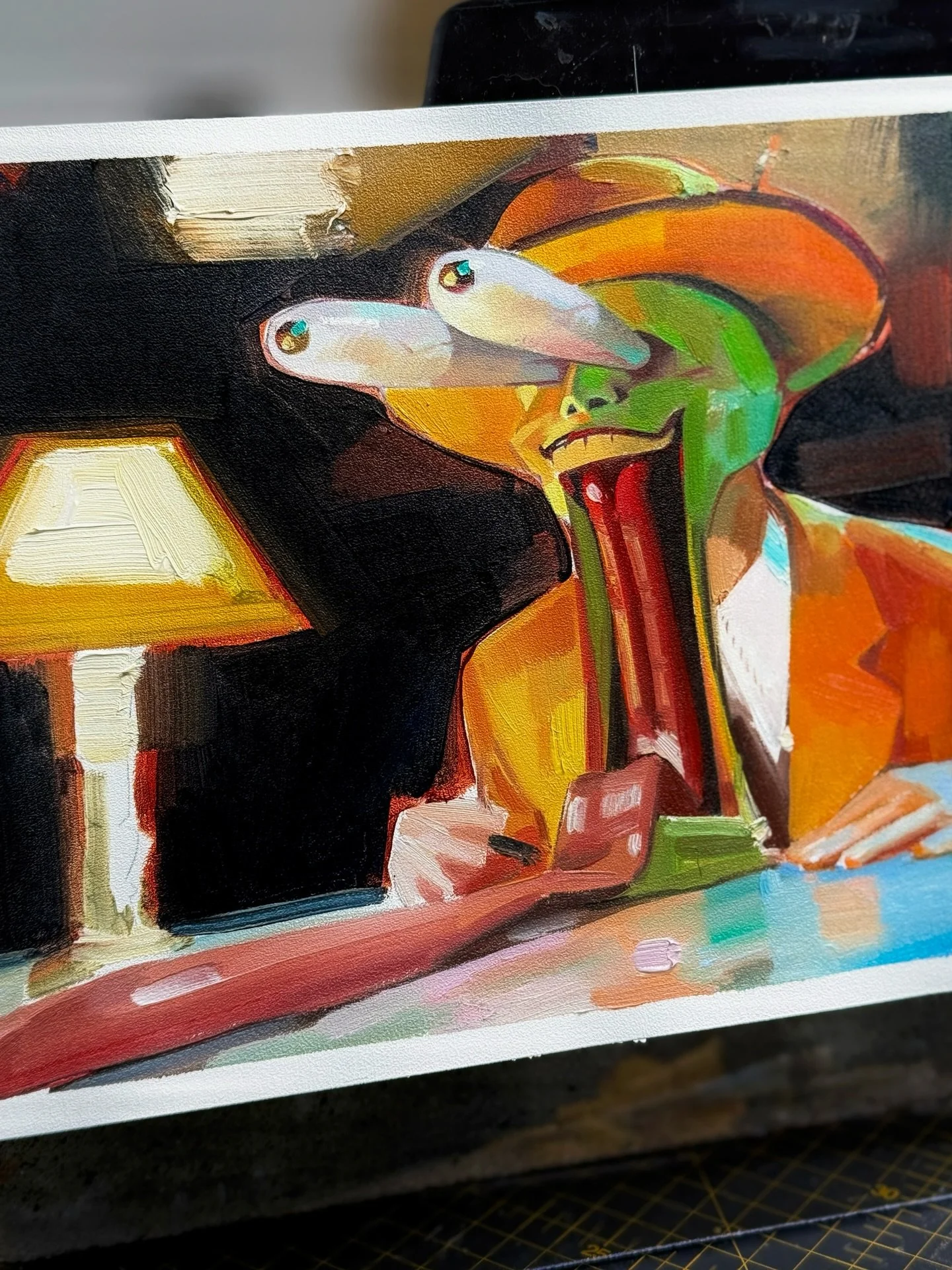 All of these paintings will be part of tomorrow&rsquo;s print release ✨- 80s/90s movie nostalgia just hits different 🙌 

72 hours only. 
Originals are first come, first served - so if you&rsquo;ve had your eye on one, don&rsquo;t wait too long.

Che