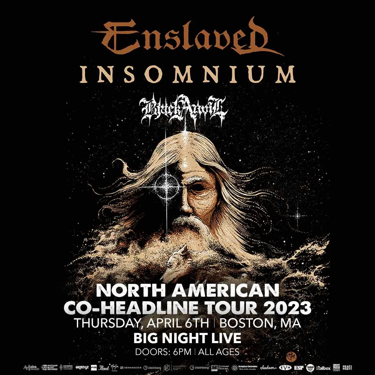 ENSLAVED &amp; INSOMNIUM - Boston, MA - All Ages