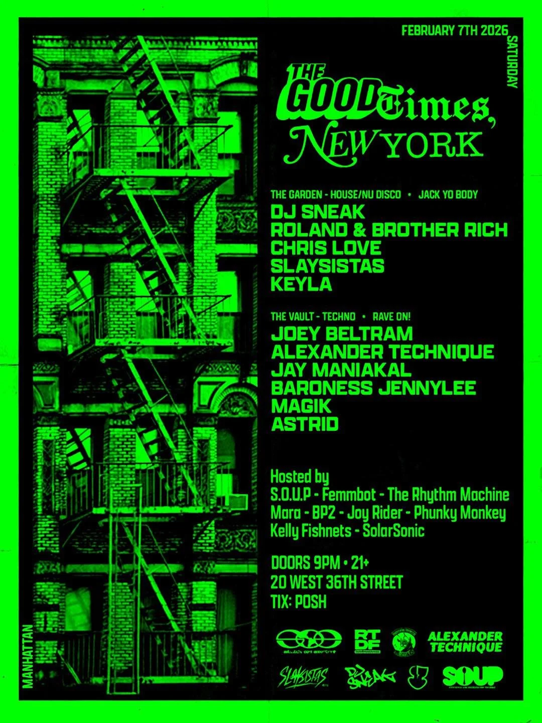 THE GOOD TIMES by STUCK ON EARTH - NYC