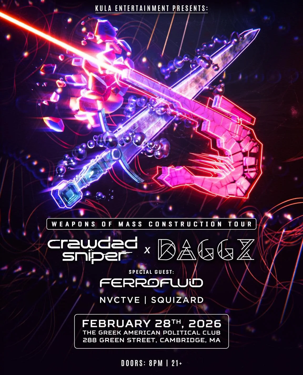 CRAWDAD SNIPER &amp; DAGGZ - BOSTON, MA