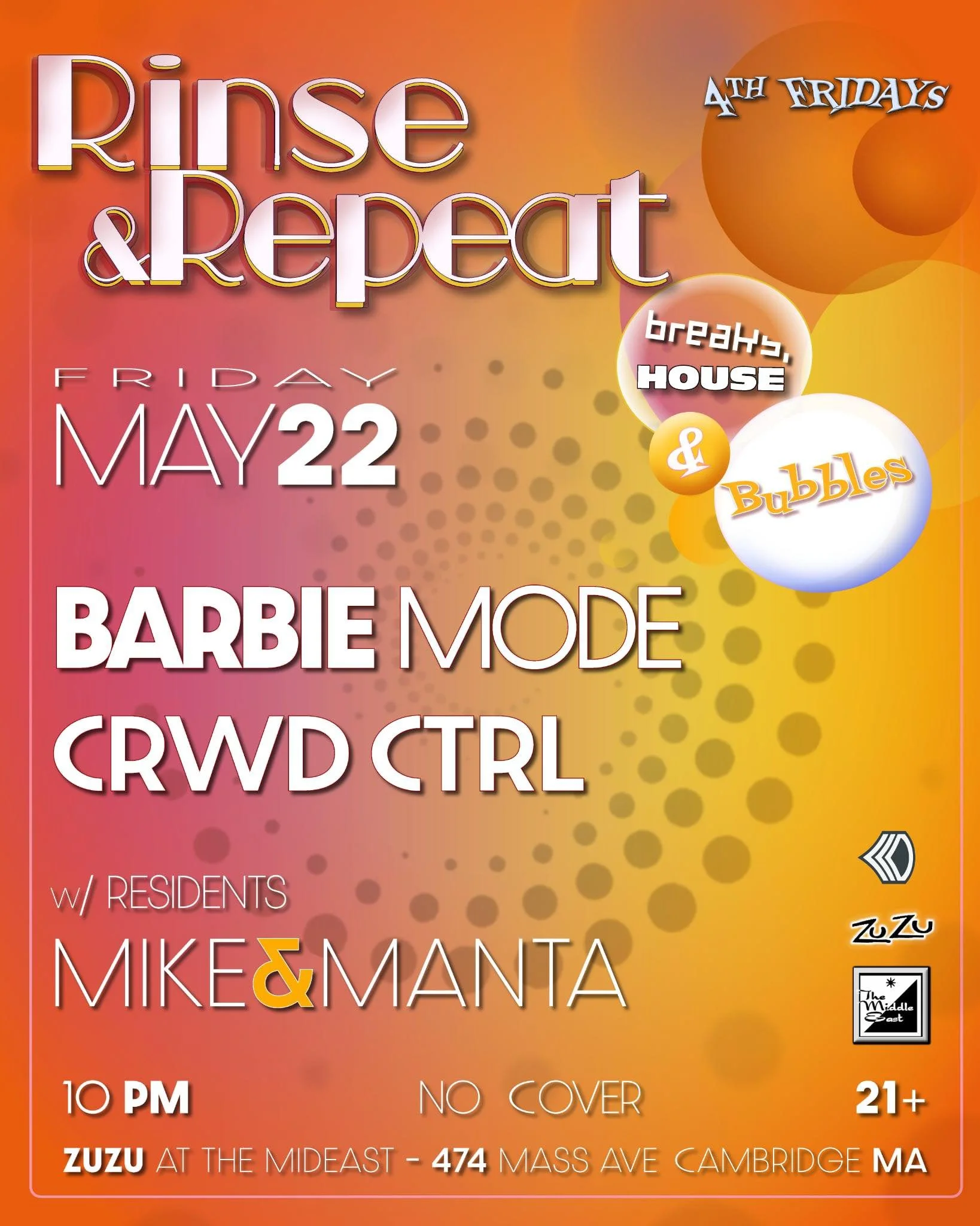 RINSE &amp; REPEAT - May Edition - BOSTON