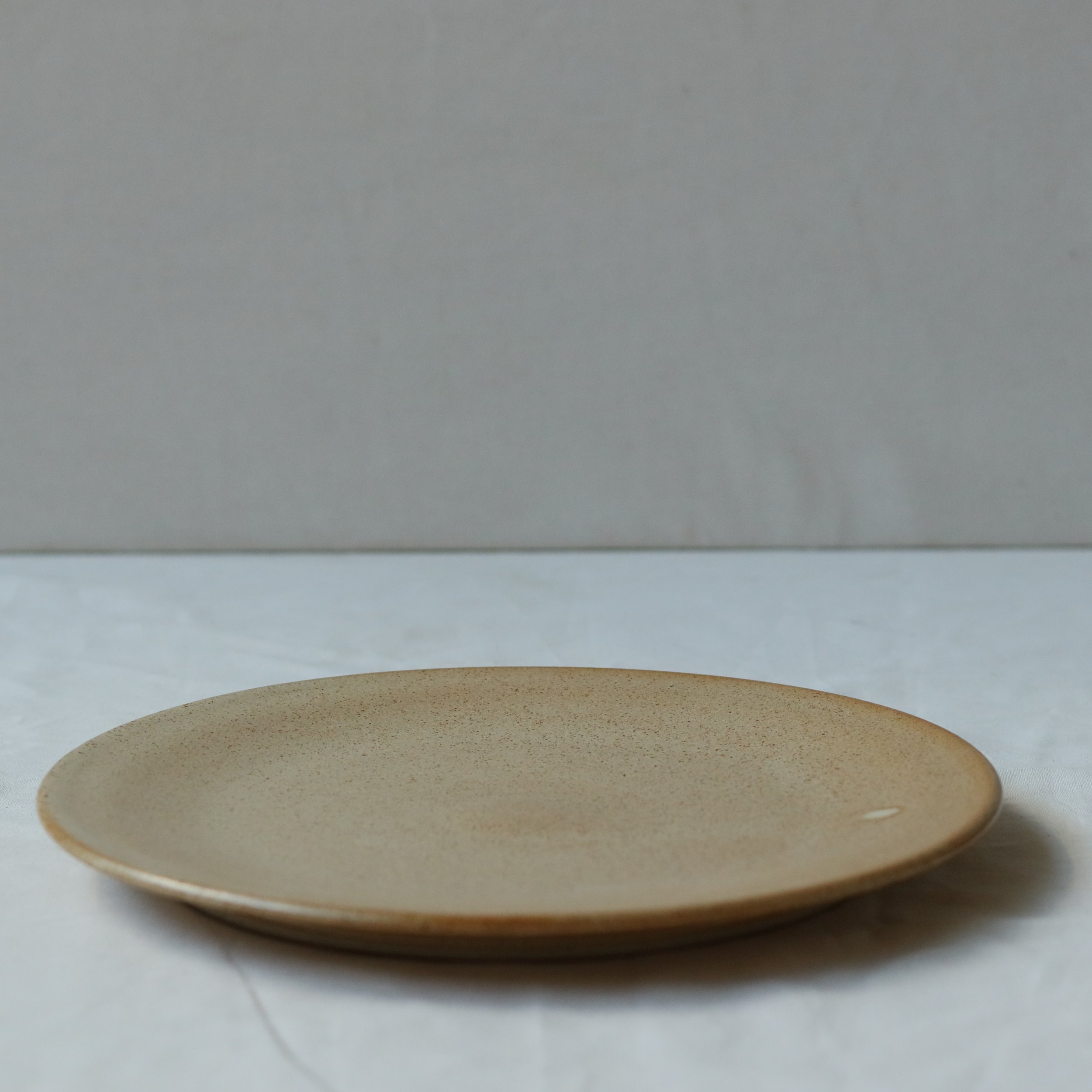Dinner Plate in Sand, Flecked Stoneware-8.jpg